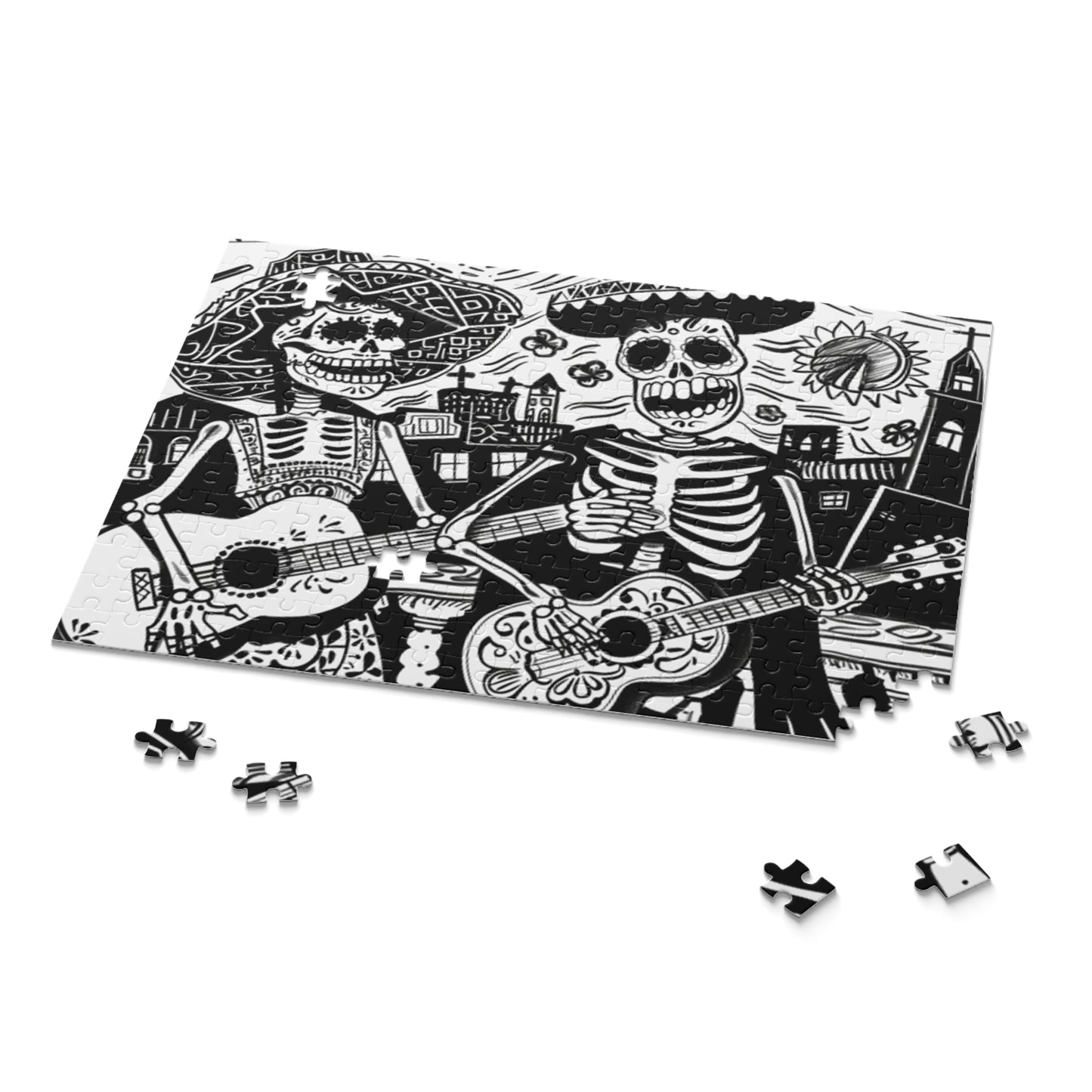 Mexican Art Day of the Dead Día de Muertos Jigsaw Puzzle Adult Birthday Business Jigsaw Puzzle Gift for Him Funny Humorous Indoor Outdoor Game Gift For Her Online-9