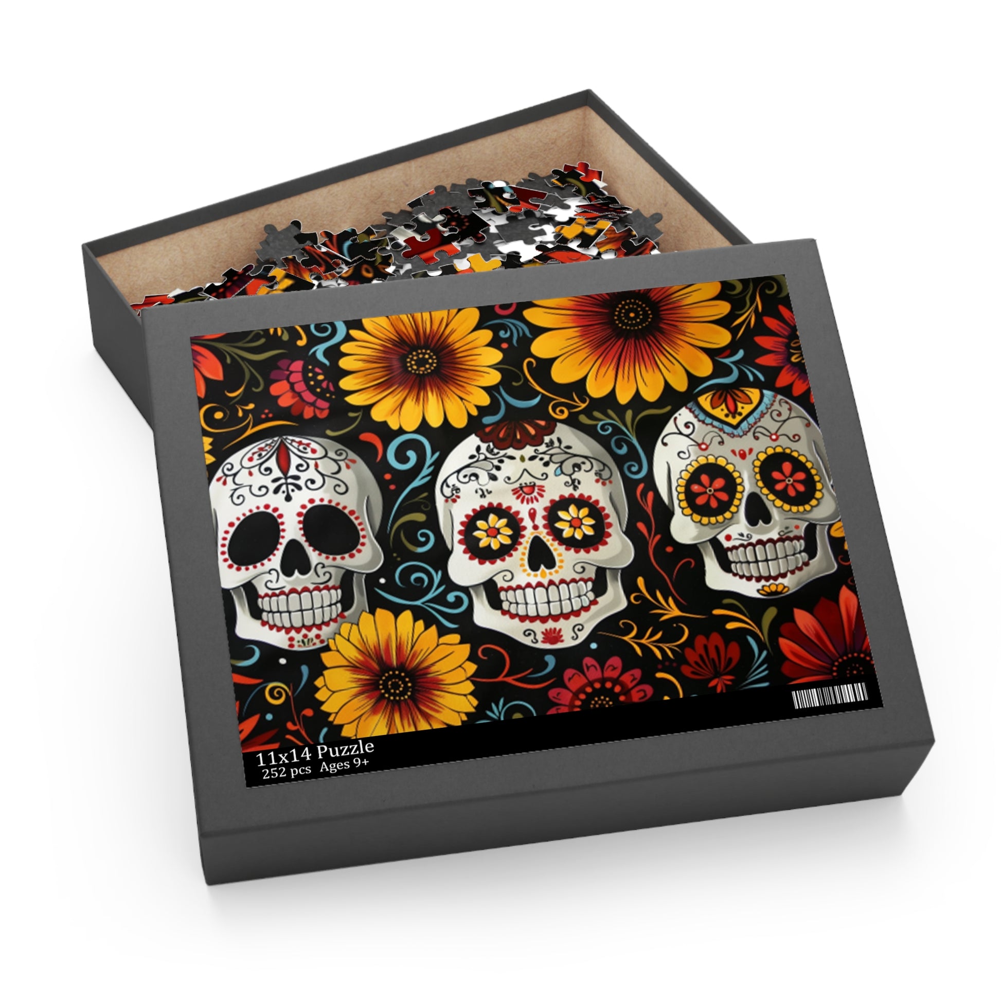 Mexican Art Day of the Dead Día de Muertos Jigsaw Puzzle Adult Birthday Business Jigsaw Puzzle Gift for Him Funny Humorous Indoor Outdoor Game Gift For Her Online-8