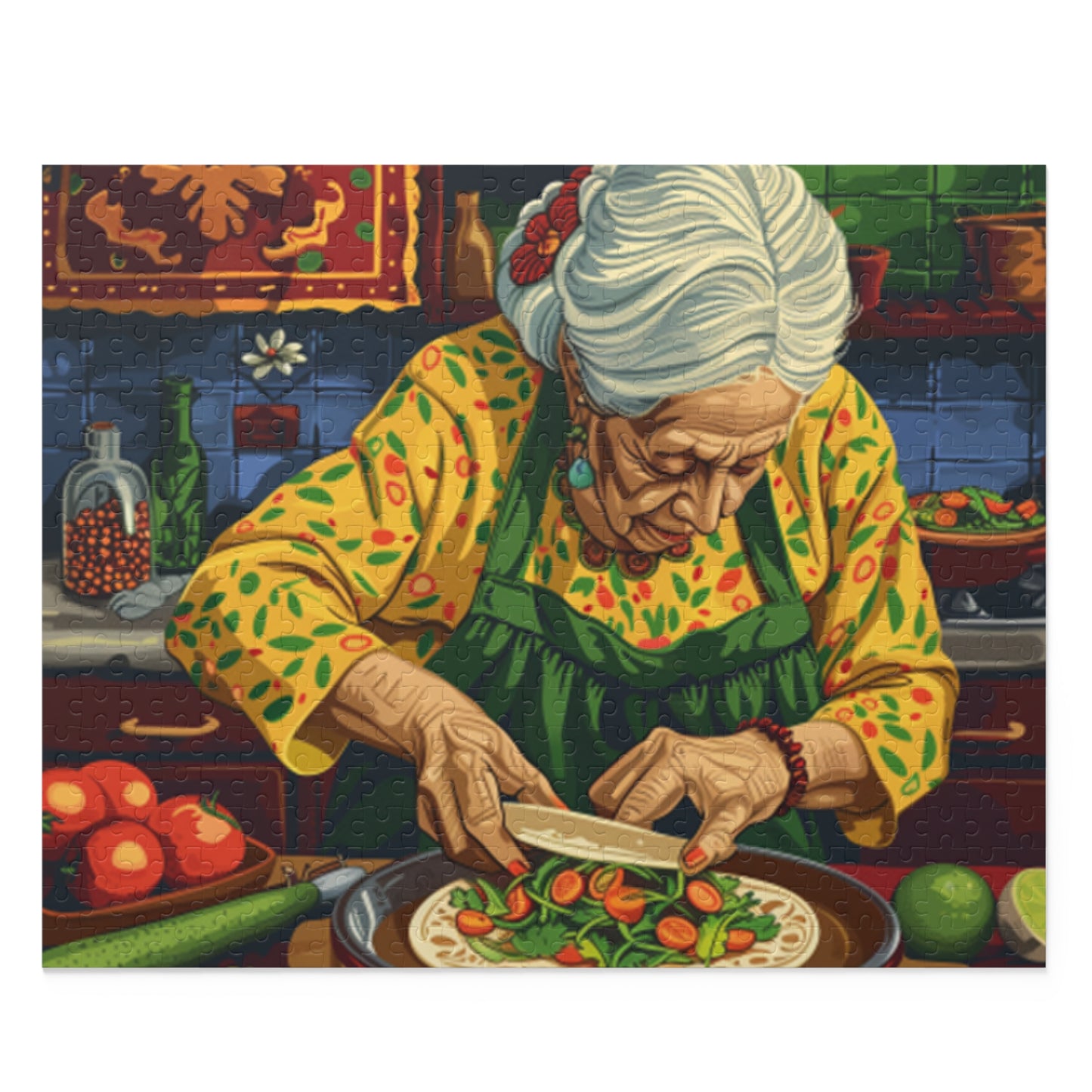 Mexican Art Women Vintage Jigsaw Puzzle Adult Birthday Business Jigsaw Puzzle Gift for Him Funny Humorous Indoor Outdoor Game Gift For Her Online-1