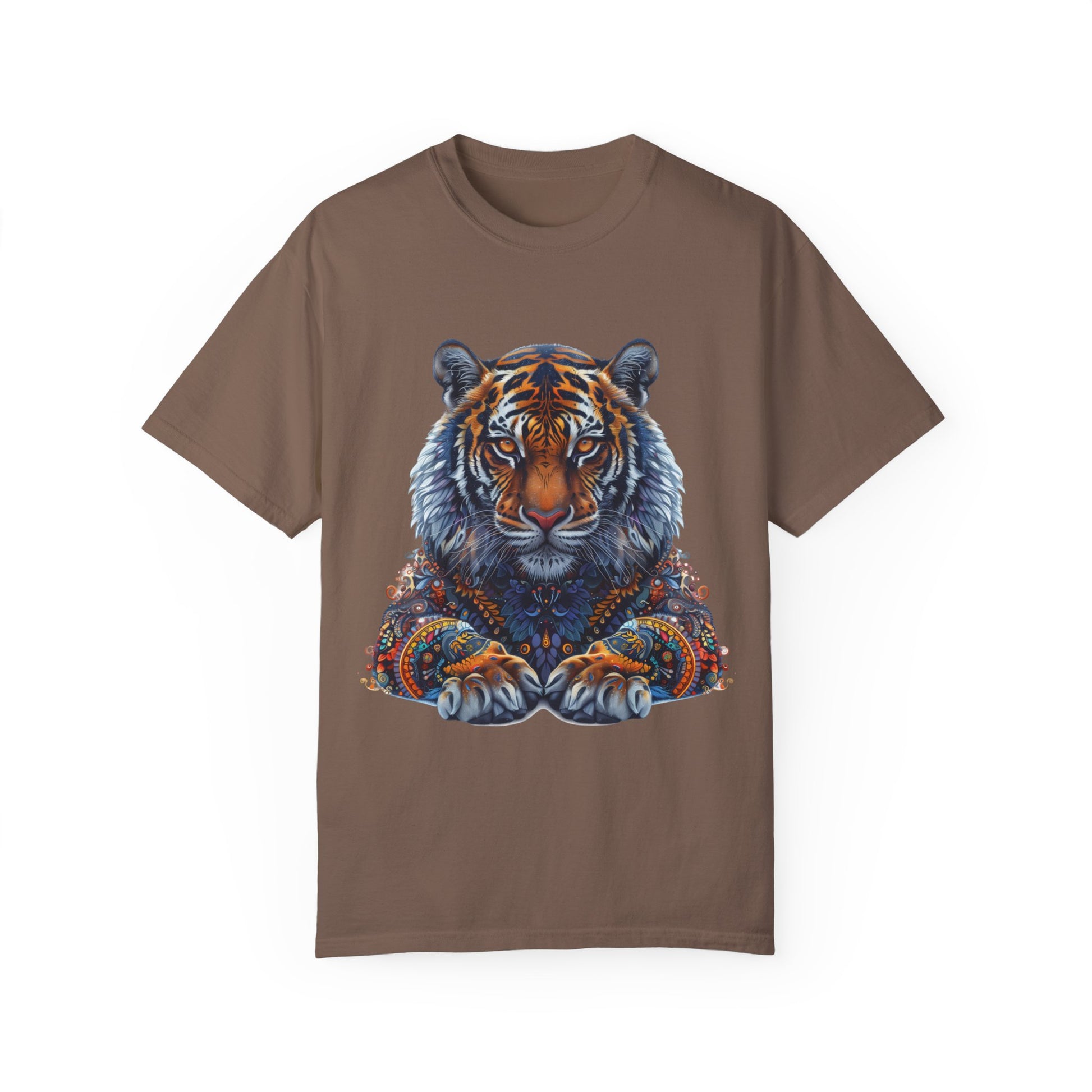 Lion Head Cool Graphic Design Novelty Unisex Garment-dyed T-shirt Cotton Funny Humorous Graphic Soft Premium Unisex Men Women Espresso T-shirt Birthday Gift-15