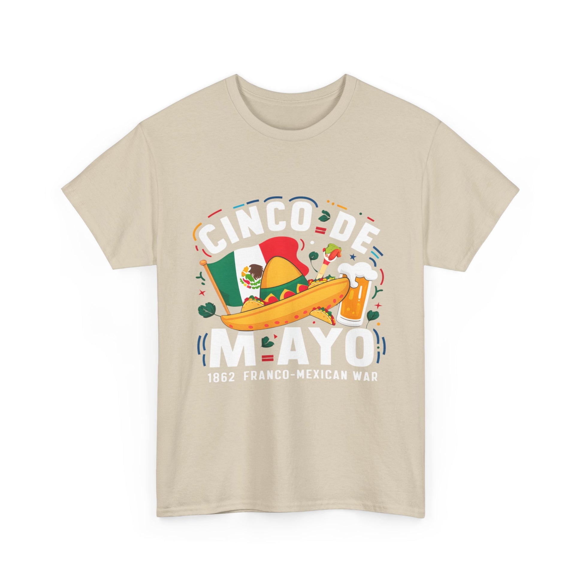 Cinco De Mayo Mexican Independence Day Graphic Unisex Heavy Cotton Tee Cotton Funny Humorous Graphic Soft Premium Unisex Men Women Sand T-shirt Birthday Gift-36