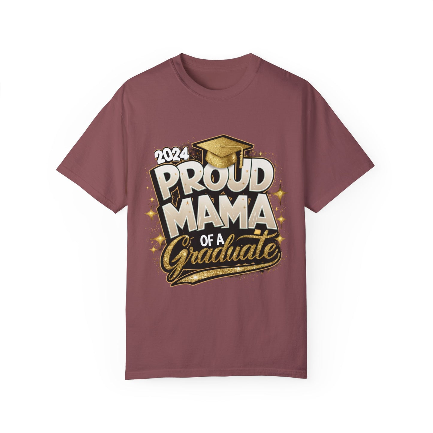 Proud Mama of a 2024 Graduate Unisex Garment-dyed T-shirt Cotton Funny Humorous Graphic Soft Premium Unisex Men Women Brick T-shirt Birthday Gift-5