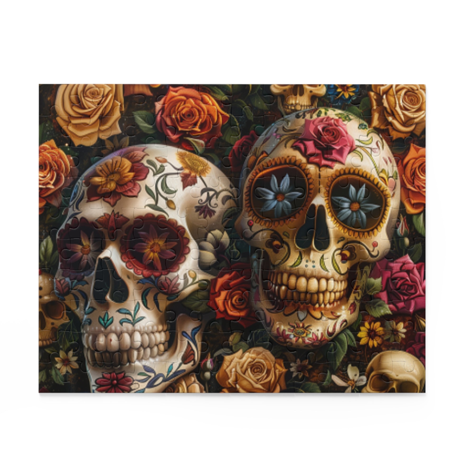 Mexican Art Day of the Dead Día de Muertos Jigsaw Puzzle Adult Birthday Business Jigsaw Puzzle Gift for Him Funny Humorous Indoor Outdoor Game Gift For Her Online-2