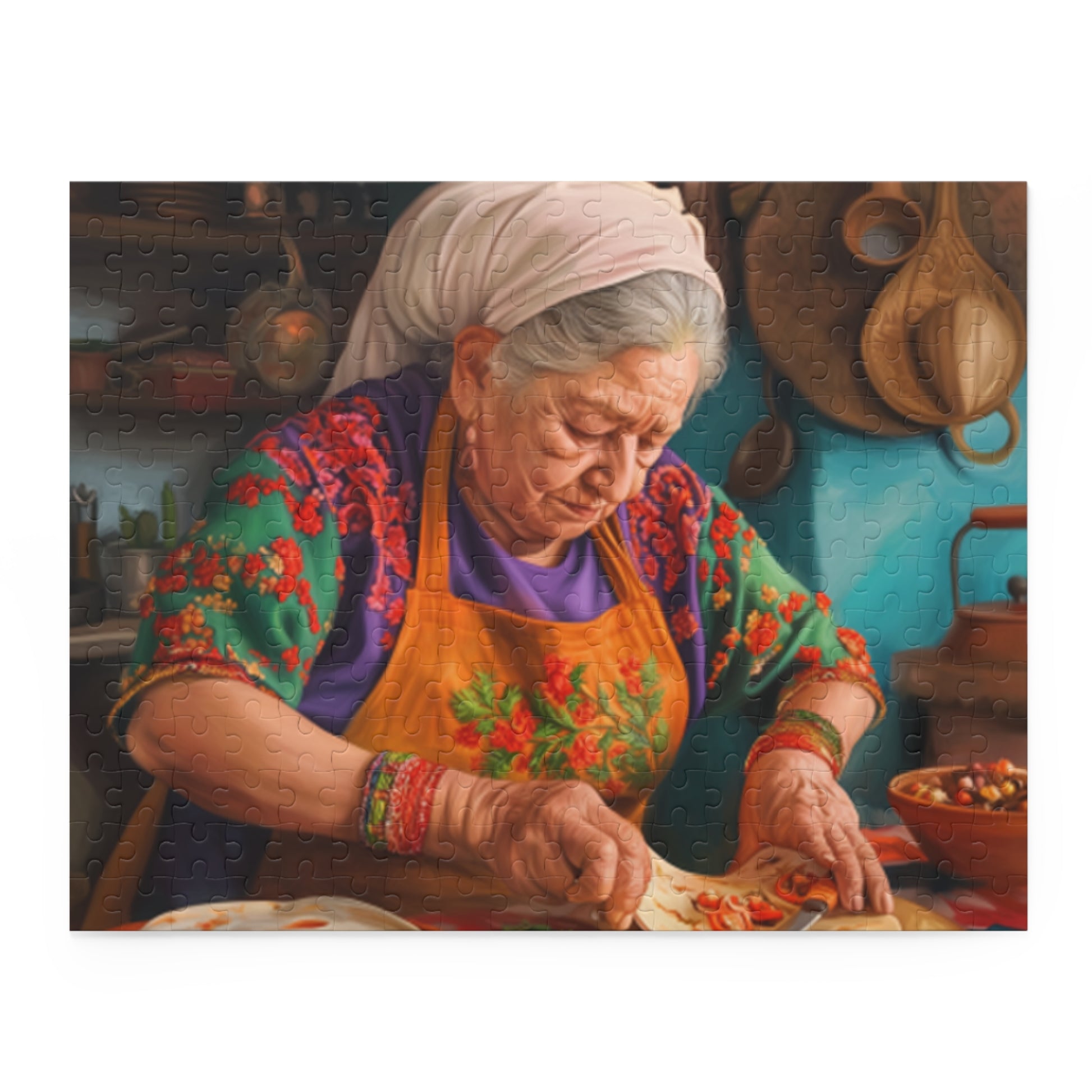 Mexican Art Vintage Old Women Jigsaw Puzzle Adult Birthday Business Jigsaw Puzzle Gift for Him Funny Humorous Indoor Outdoor Game Gift For Her Online-3