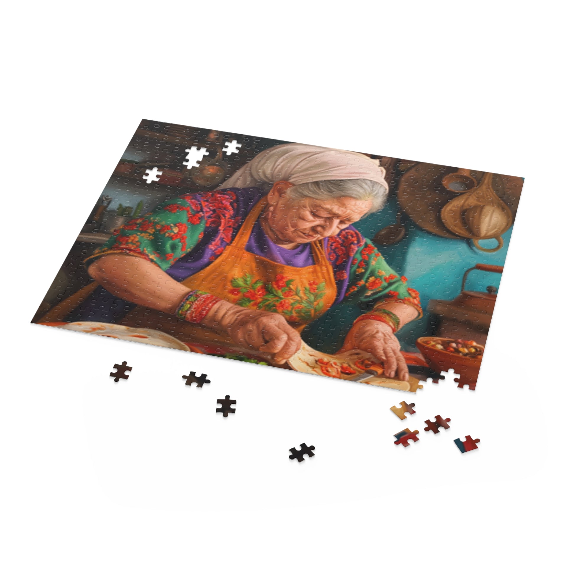 Mexican Art Vintage Old Women Jigsaw Puzzle Adult Birthday Business Jigsaw Puzzle Gift for Him Funny Humorous Indoor Outdoor Game Gift For Her Online-5