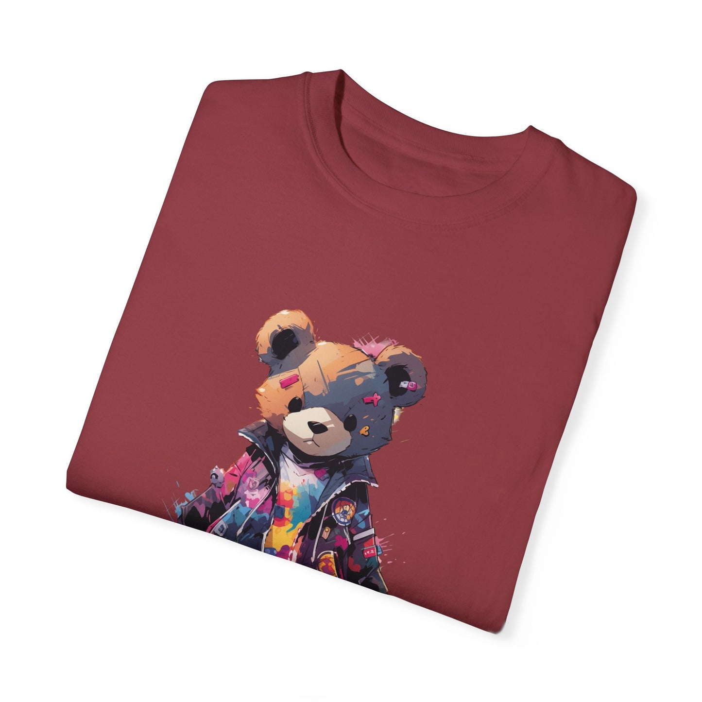 Hip Hop Teddy Bear Graphic Unisex Garment-dyed T-shirt Cotton Funny Humorous Graphic Soft Premium Unisex Men Women Chili T-shirt Birthday Gift-35