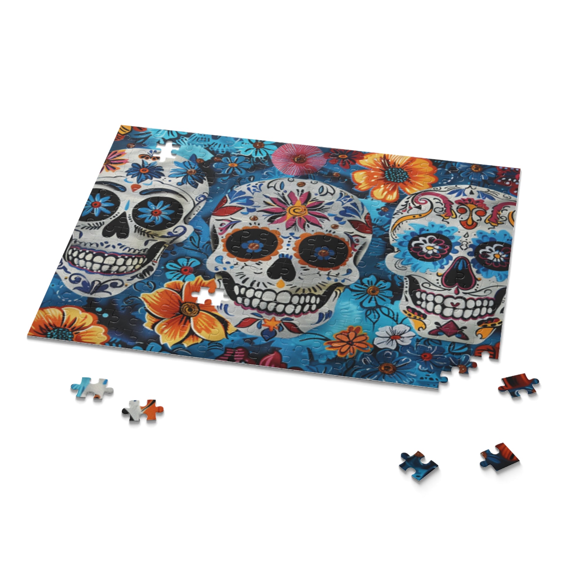 Mexican Art Day of the Dead Día de Muertos Jigsaw Puzzle Adult Birthday Business Jigsaw Puzzle Gift for Him Funny Humorous Indoor Outdoor Game Gift For Her Online-9