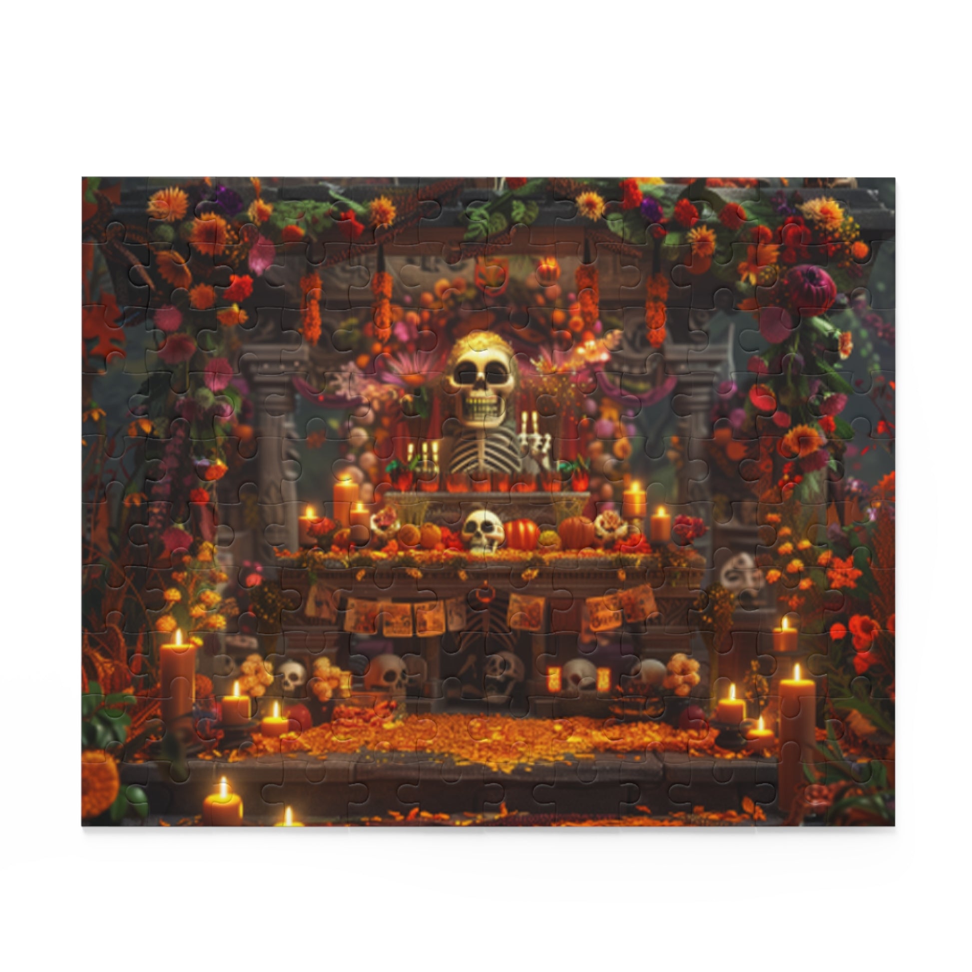 Mexican Art Day of the Dead Día de Muertos Jigsaw Puzzle Adult Birthday Business Jigsaw Puzzle Gift for Him Funny Humorous Indoor Outdoor Game Gift For Her Online-2