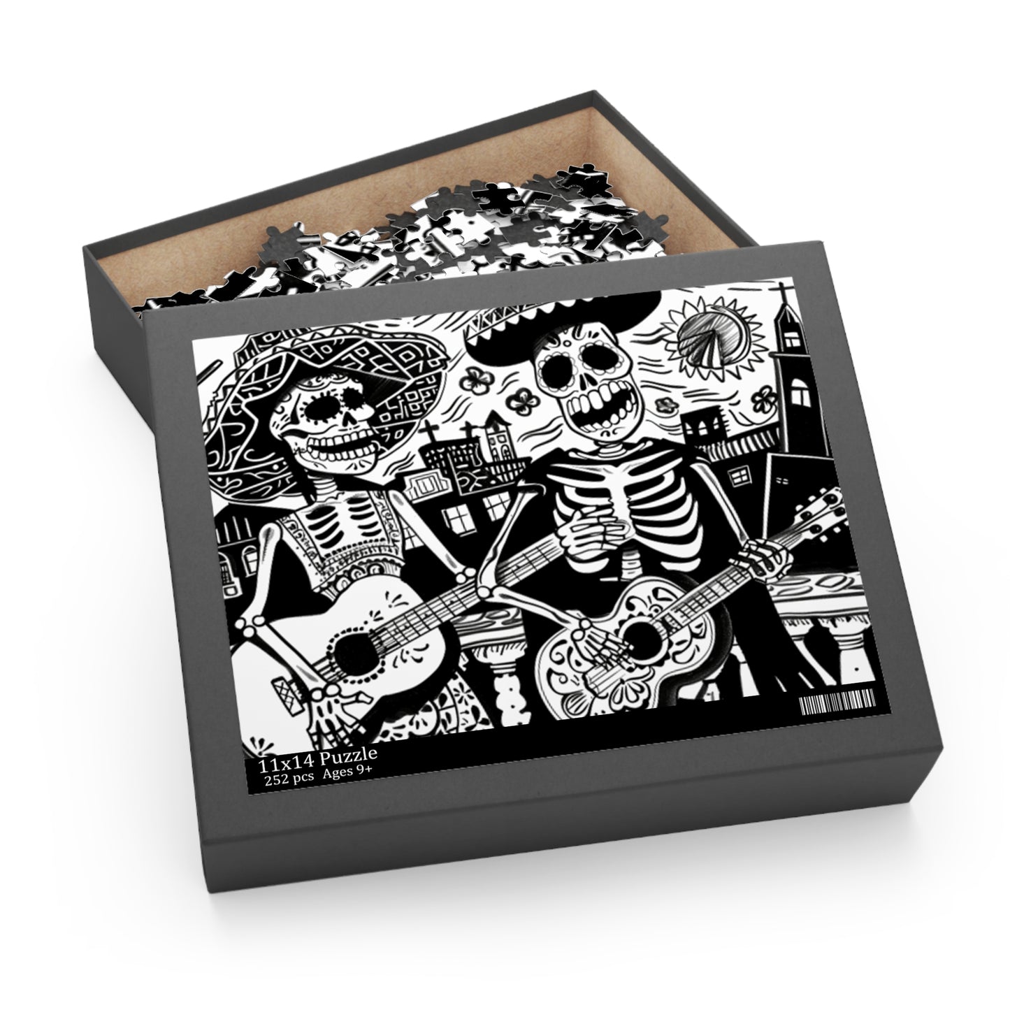 Mexican Art Day of the Dead Día de Muertos Jigsaw Puzzle Adult Birthday Business Jigsaw Puzzle Gift for Him Funny Humorous Indoor Outdoor Game Gift For Her Online-8