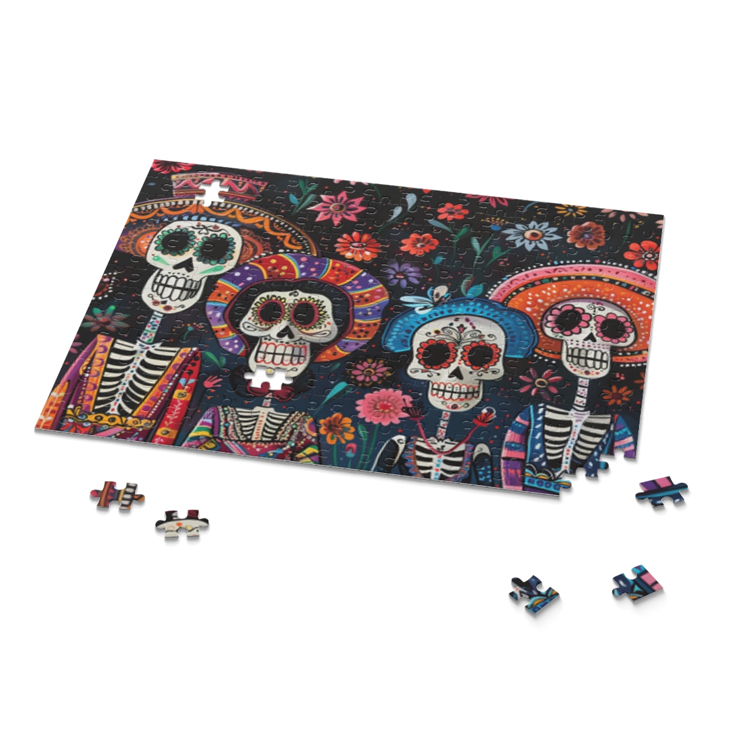 Mexican Art Day of the Dead Día de Muertos Jigsaw Puzzle Adult Birthday Business Jigsaw Puzzle Gift for Him Funny Humorous Indoor Outdoor Game Gift For Her Online-9