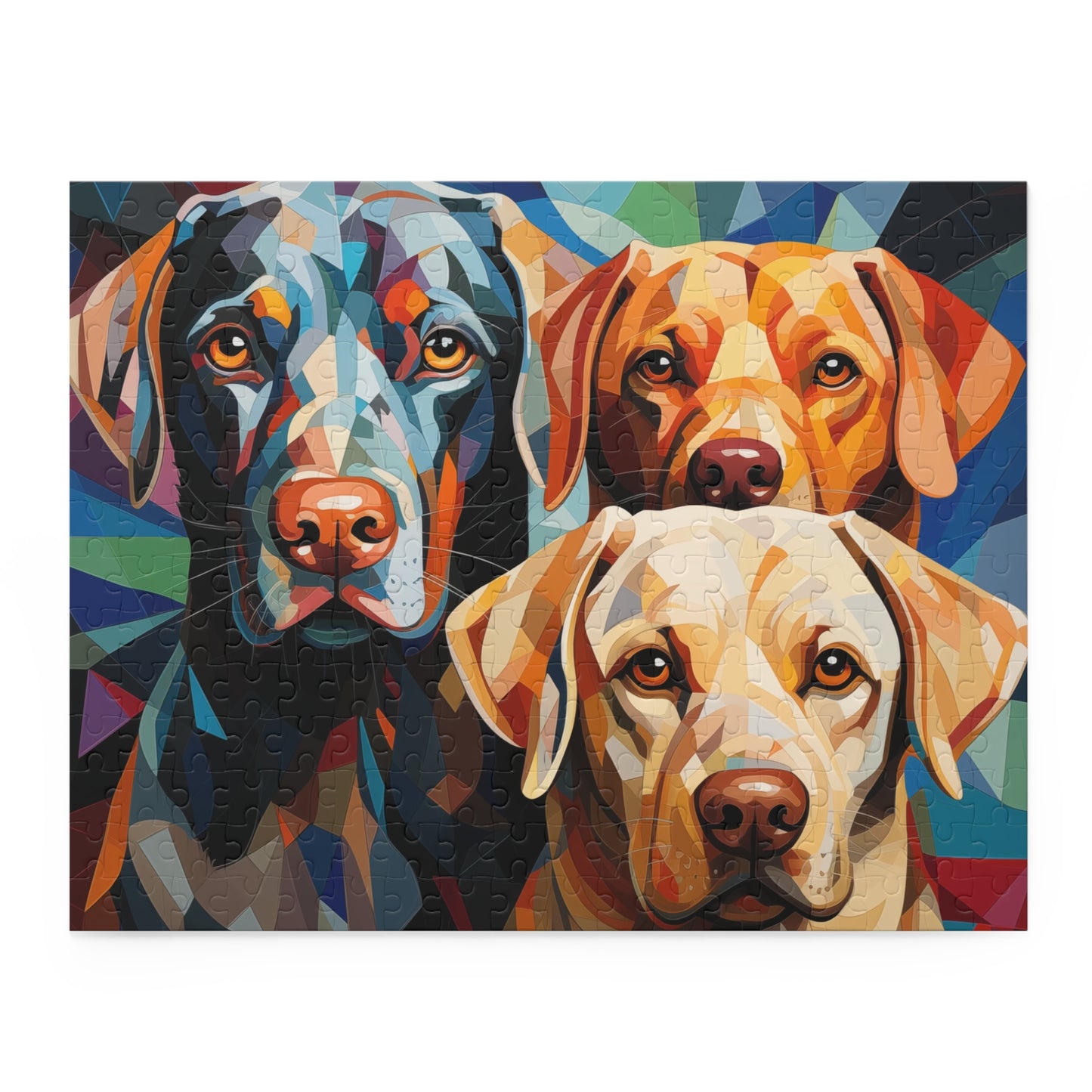 Vibrant Abstract Labrador Dog Retriever Jigsaw Puzzle for Boys, Girls, Kids Adult Birthday Business Jigsaw Puzzle Gift for Him Funny Humorous Indoor Outdoor Game Gift For Her Online-3