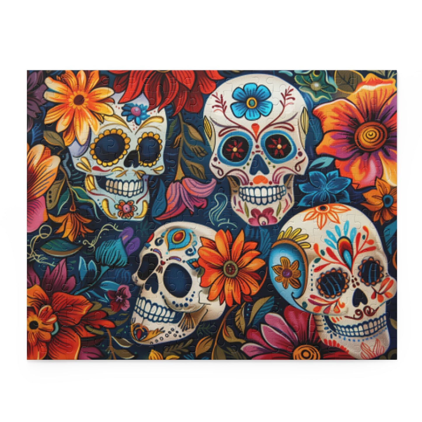 Mexican Art Day of the Dead Día de Muertos Jigsaw Puzzle Adult Birthday Business Jigsaw Puzzle Gift for Him Funny Humorous Indoor Outdoor Game Gift For Her Online-3