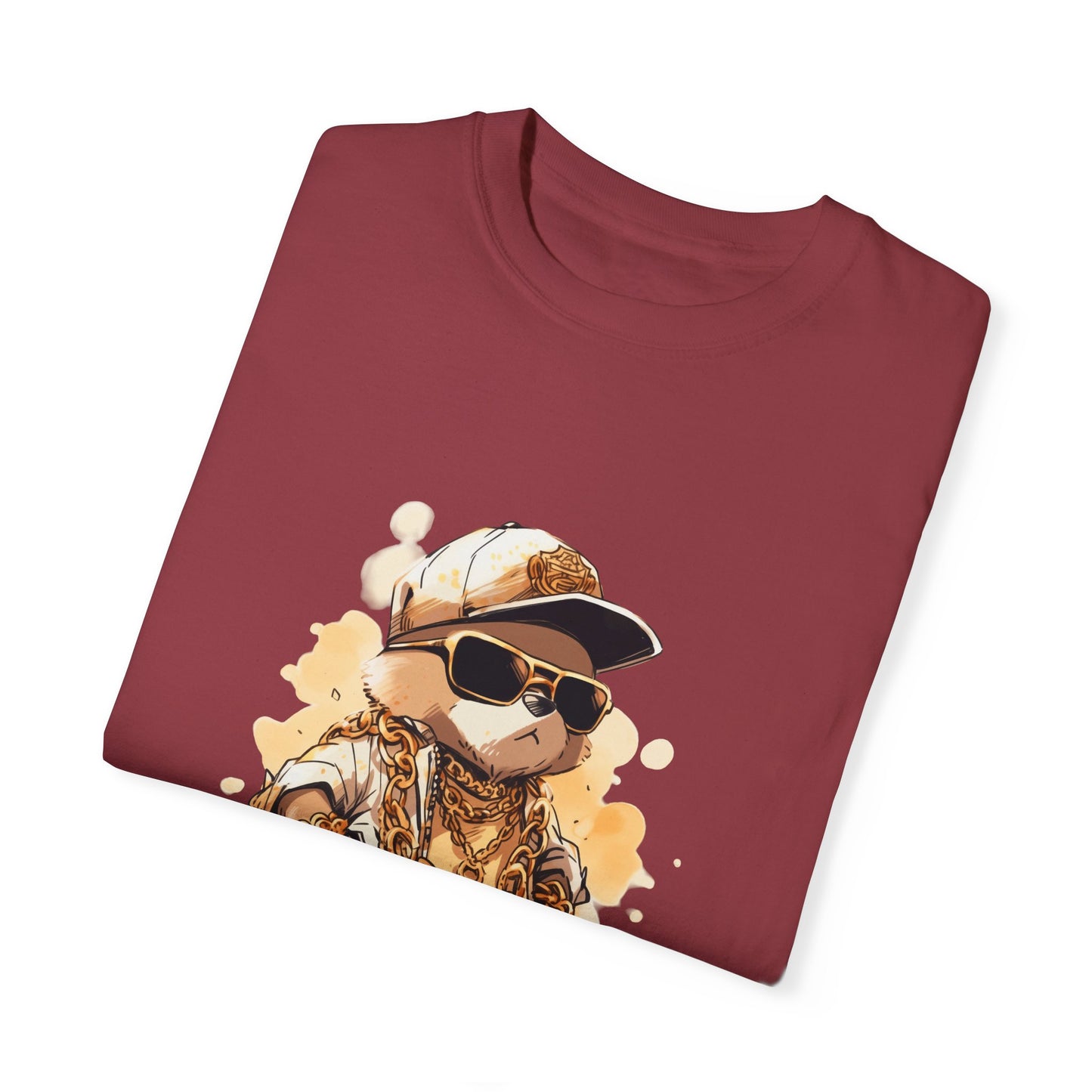 Hip Hop Teddy Bear Graphic Unisex Garment-dyed T-shirt Cotton Funny Humorous Graphic Soft Premium Unisex Men Women Chili T-shirt Birthday Gift-35