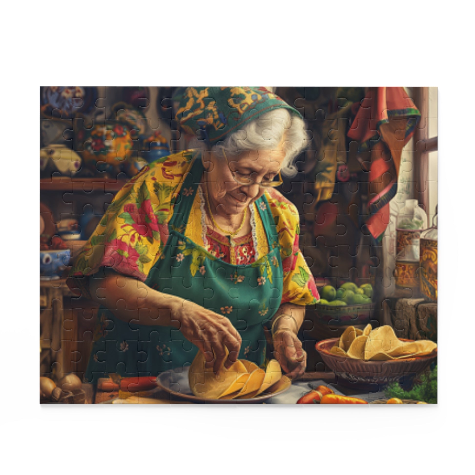 Mexican Art Old Women Kitchen Retro Jigsaw Puzzle Adult Birthday Business Jigsaw Puzzle Gift for Him Funny Humorous Indoor Outdoor Game Gift For Her Online-2