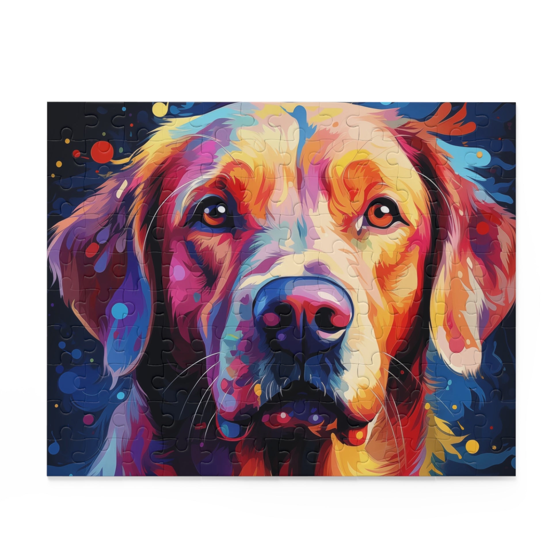 Labrador Dog Retriever Watercolor Abstract Jigsaw Puzzle for Girls, Boys, Kids Adult Birthday Business Jigsaw Puzzle Gift for Him Funny Humorous Indoor Outdoor Game Gift For Her Online-2