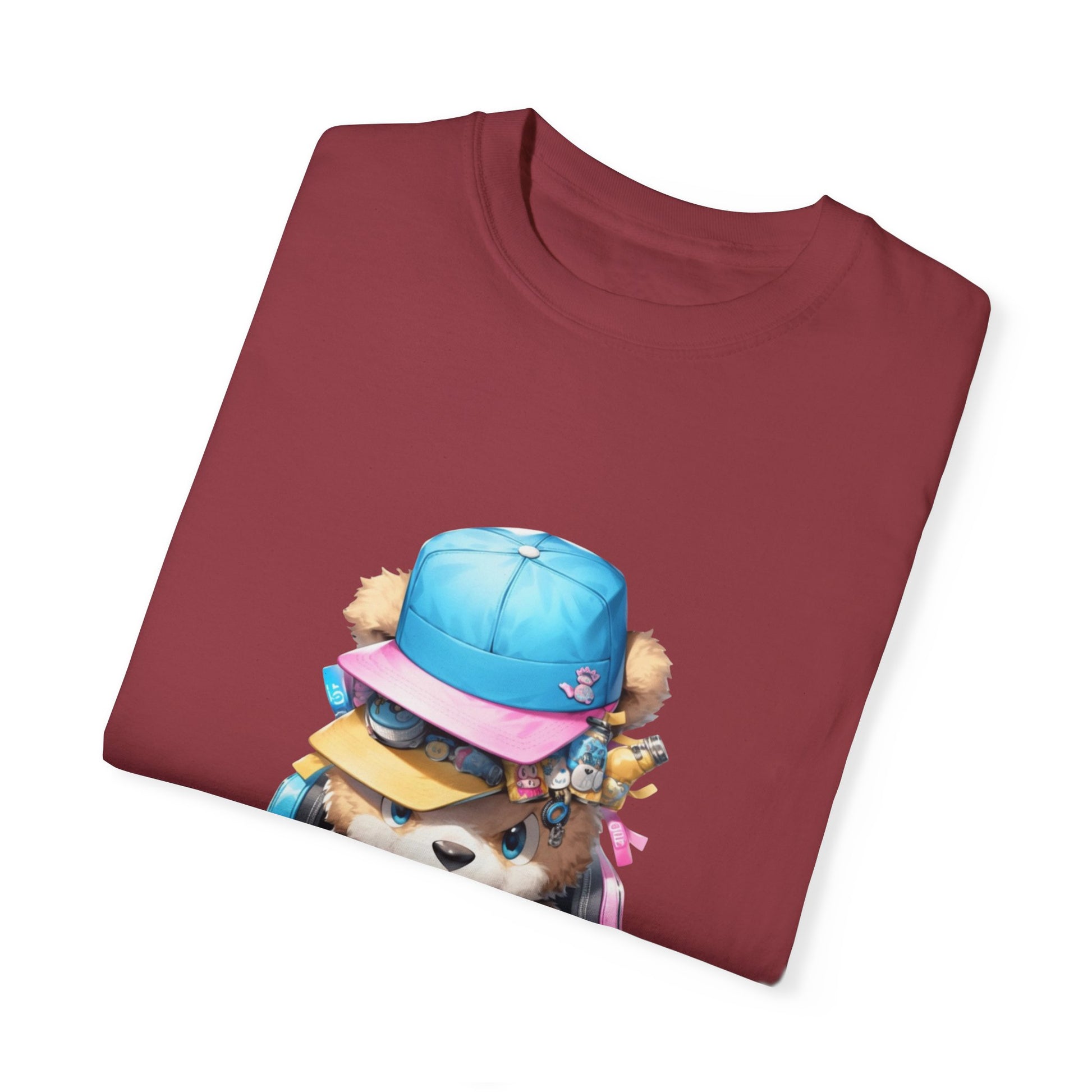 Hip Hop Teddy Bear Graphic Unisex Garment-dyed T-shirt Cotton Funny Humorous Graphic Soft Premium Unisex Men Women Chili T-shirt Birthday Gift-35