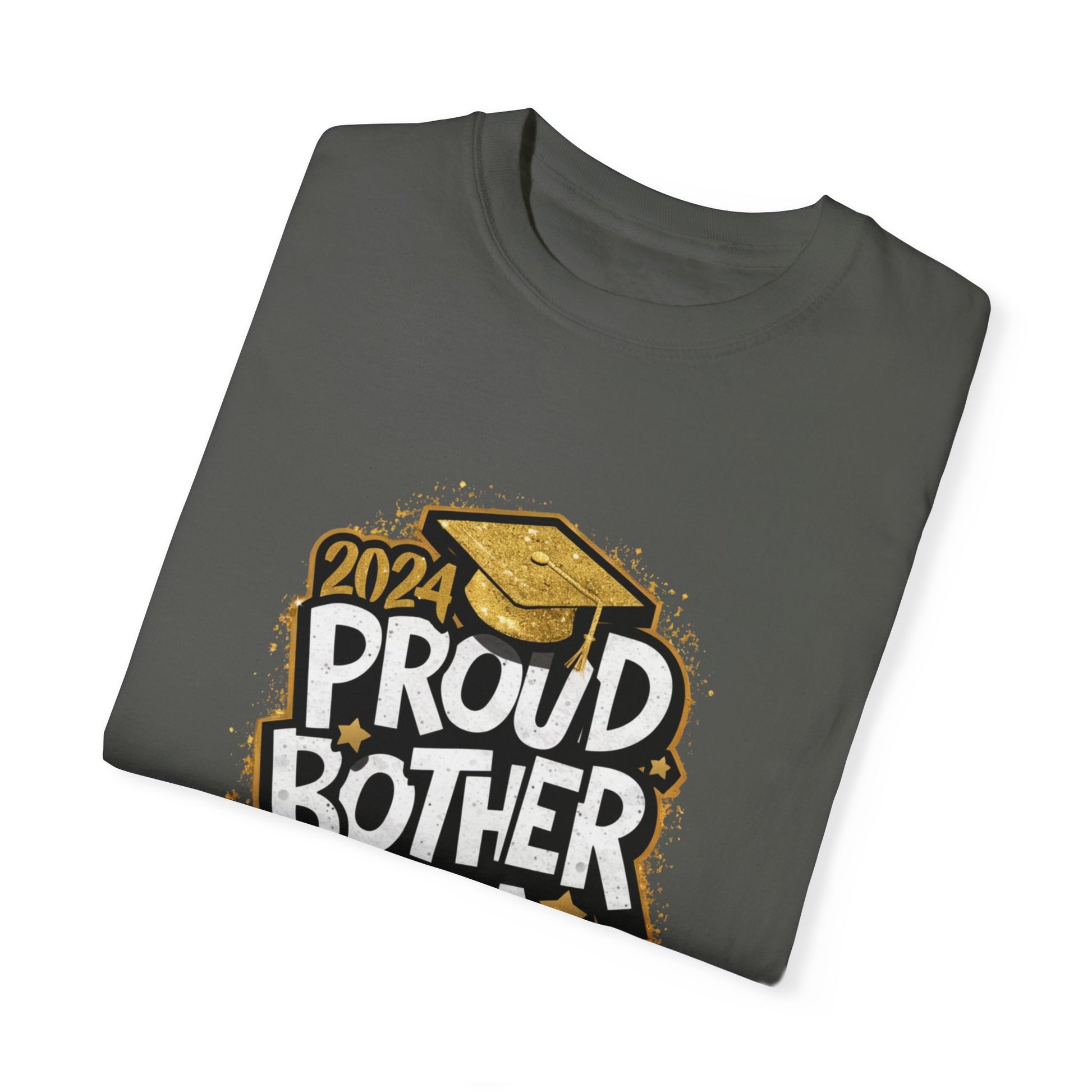 Proud Brother of a 2024 Graduate Unisex Garment-dyed T-shirt Cotton Funny Humorous Graphic Soft Premium Unisex Men Women Pepper T-shirt Birthday Gift-50