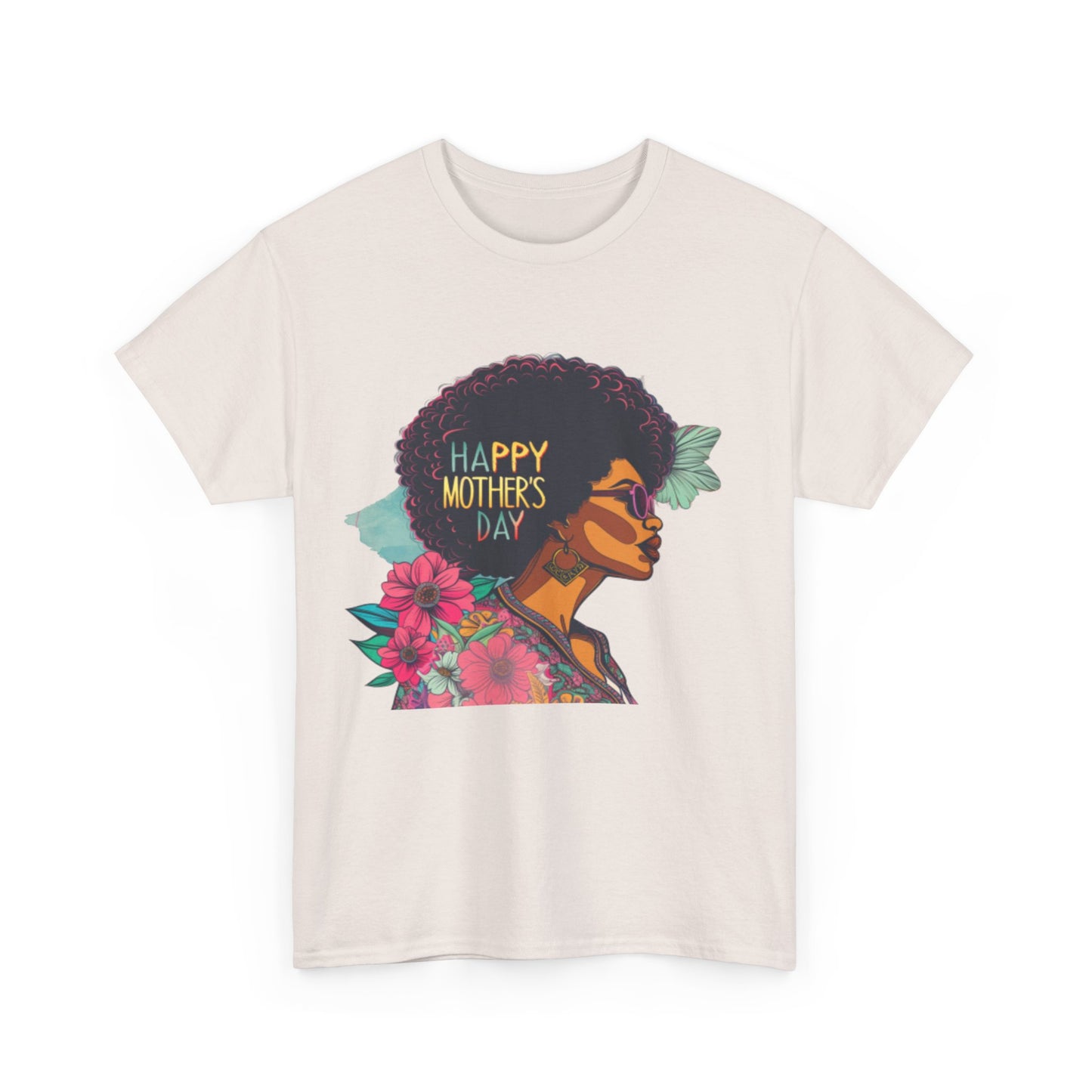 Happy Mother's Day African American Mom Graphic Unisex Heavy Cotton Tee Cotton Funny Humorous Graphic Soft Premium Unisex Men Women Ice Gray T-shirt Birthday Gift-48