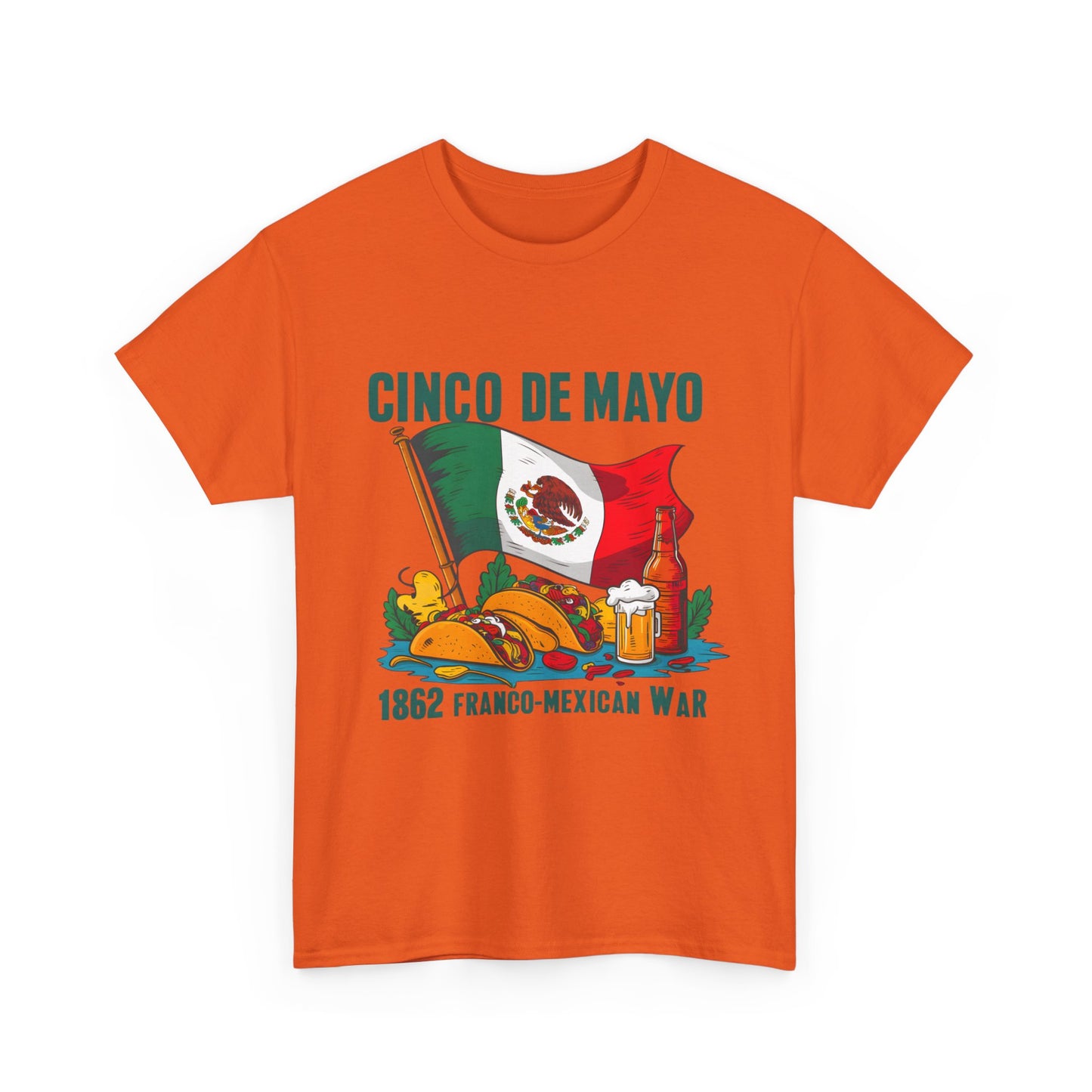 Cinco De Mayo Mexican Independence Day Graphic Unisex Heavy Cotton Tee Cotton Funny Humorous Graphic Soft Premium Unisex Men Women Orange T-shirt Birthday Gift-30