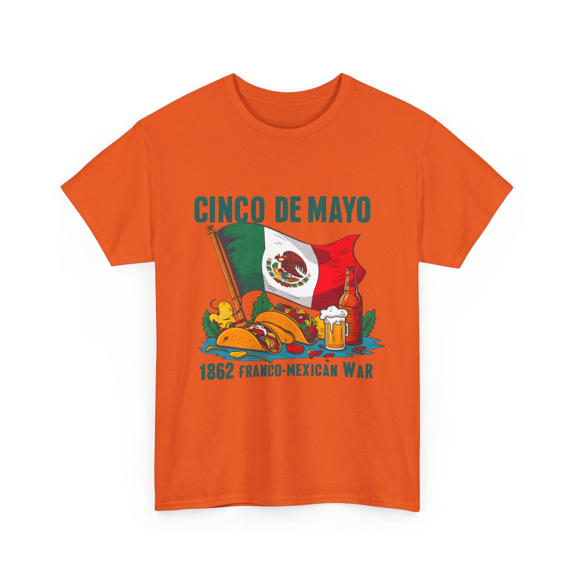 Cinco De Mayo Mexican Independence Day Graphic Unisex Heavy Cotton Tee Cotton Funny Humorous Graphic Soft Premium Unisex Men Women Orange T-shirt Birthday Gift-30