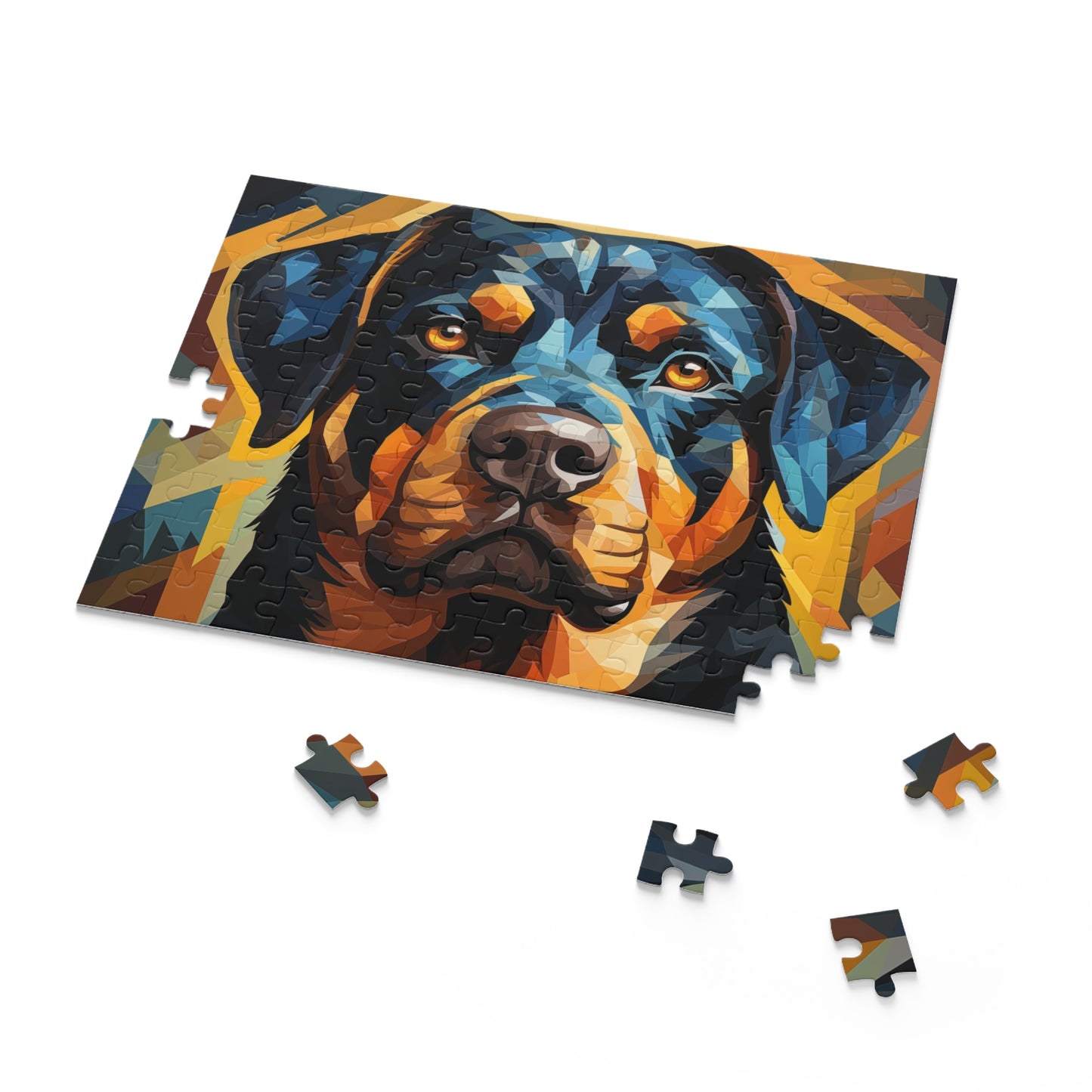 Abstract Rottweiler Dog Jigsaw Puzzle for Boys, Girls, Kids Adult Birthday Business Jigsaw Puzzle Gift for Him Funny Humorous Indoor Outdoor Game Gift For Her Online-7