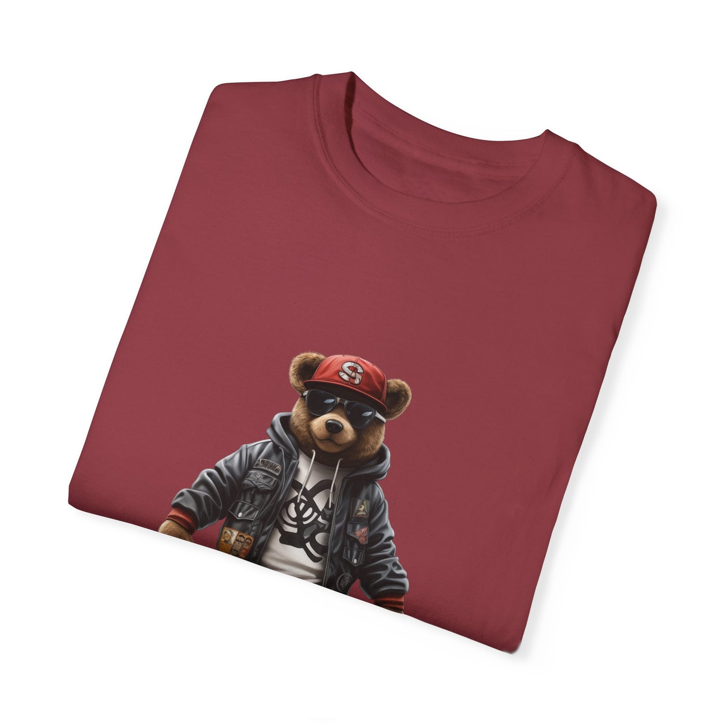 Hip Hop Teddy Bear Graphic Unisex Garment-dyed T-shirt Cotton Funny Humorous Graphic Soft Premium Unisex Men Women Chili T-shirt Birthday Gift-35