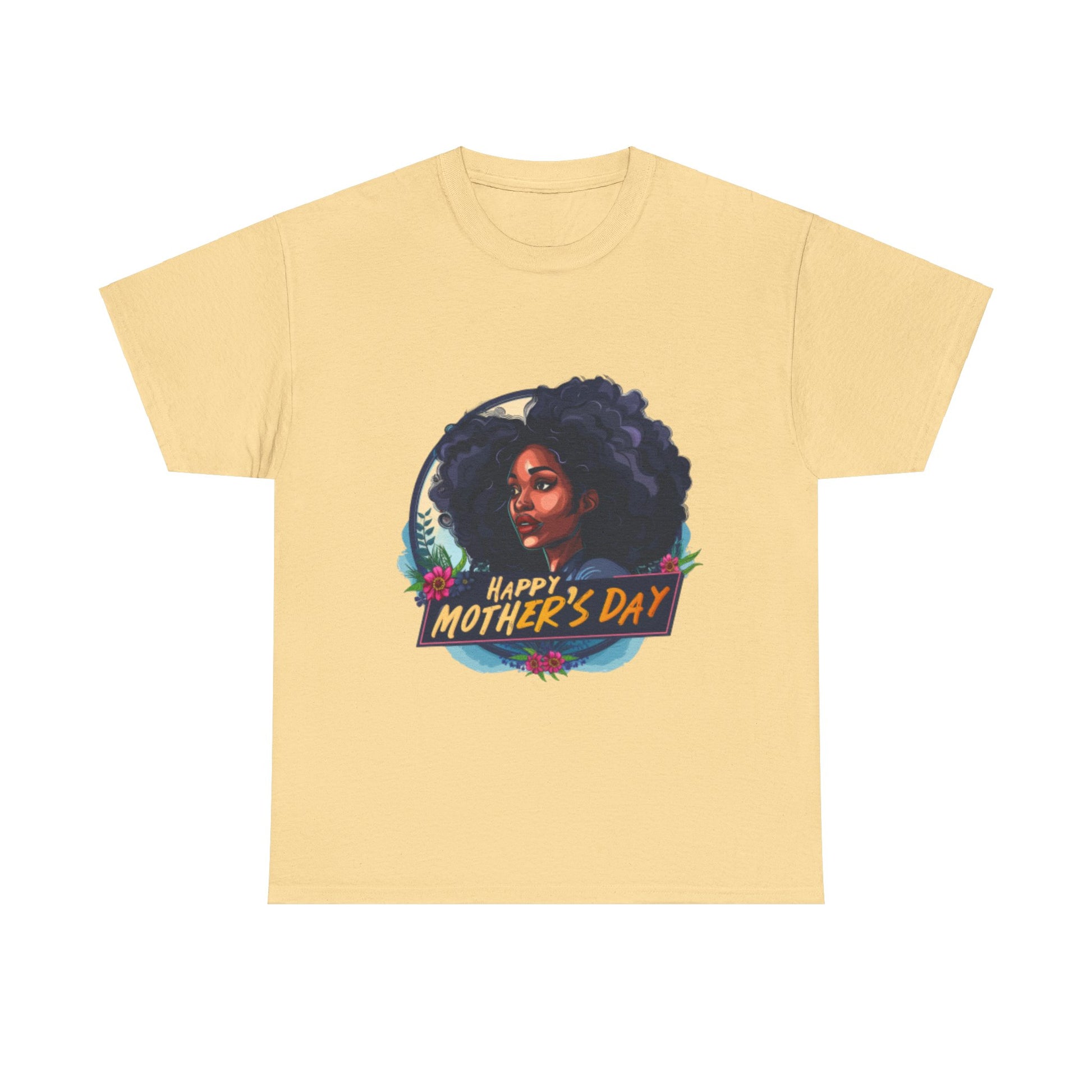 Happy Mother's Day African American Mom Graphic Unisex Heavy Cotton Tee Cotton Funny Humorous Graphic Soft Premium Unisex Men Women Yellow Haze T-shirt Birthday Gift-11