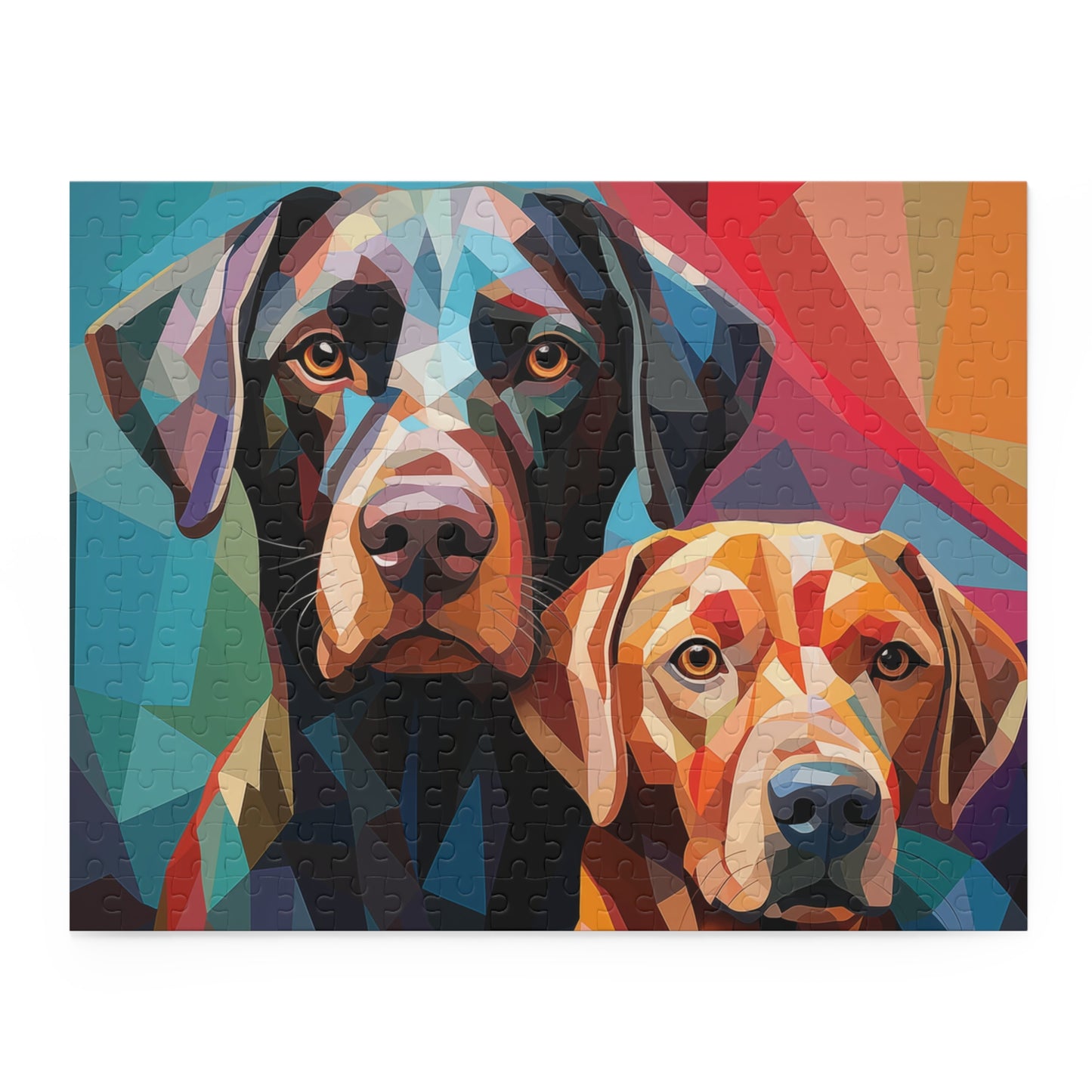Labrador Abstract Dog Vibrant Jigsaw Puzzle Adult Birthday Business Jigsaw Puzzle Gift for Him Funny Humorous Indoor Outdoor Game Gift For Her Online-3