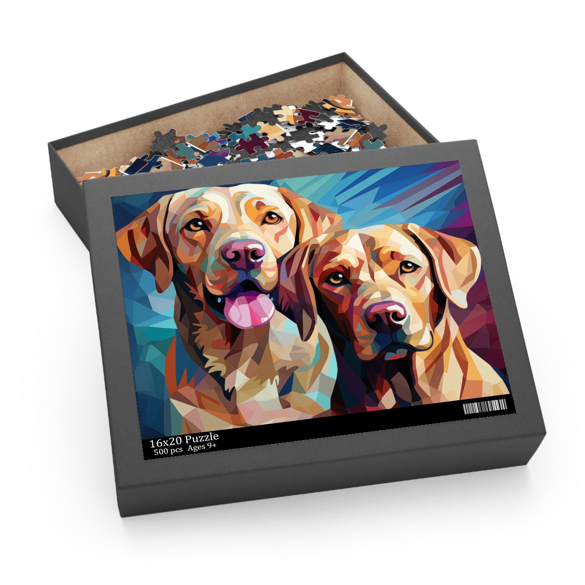 Labrador Dog Watercolor Vibrant Jigsaw Puzzle for Boys, Girls, Kids Adult Birthday Business Jigsaw Puzzle Gift for Him Funny Humorous Indoor Outdoor Game Gift For Her Online-4