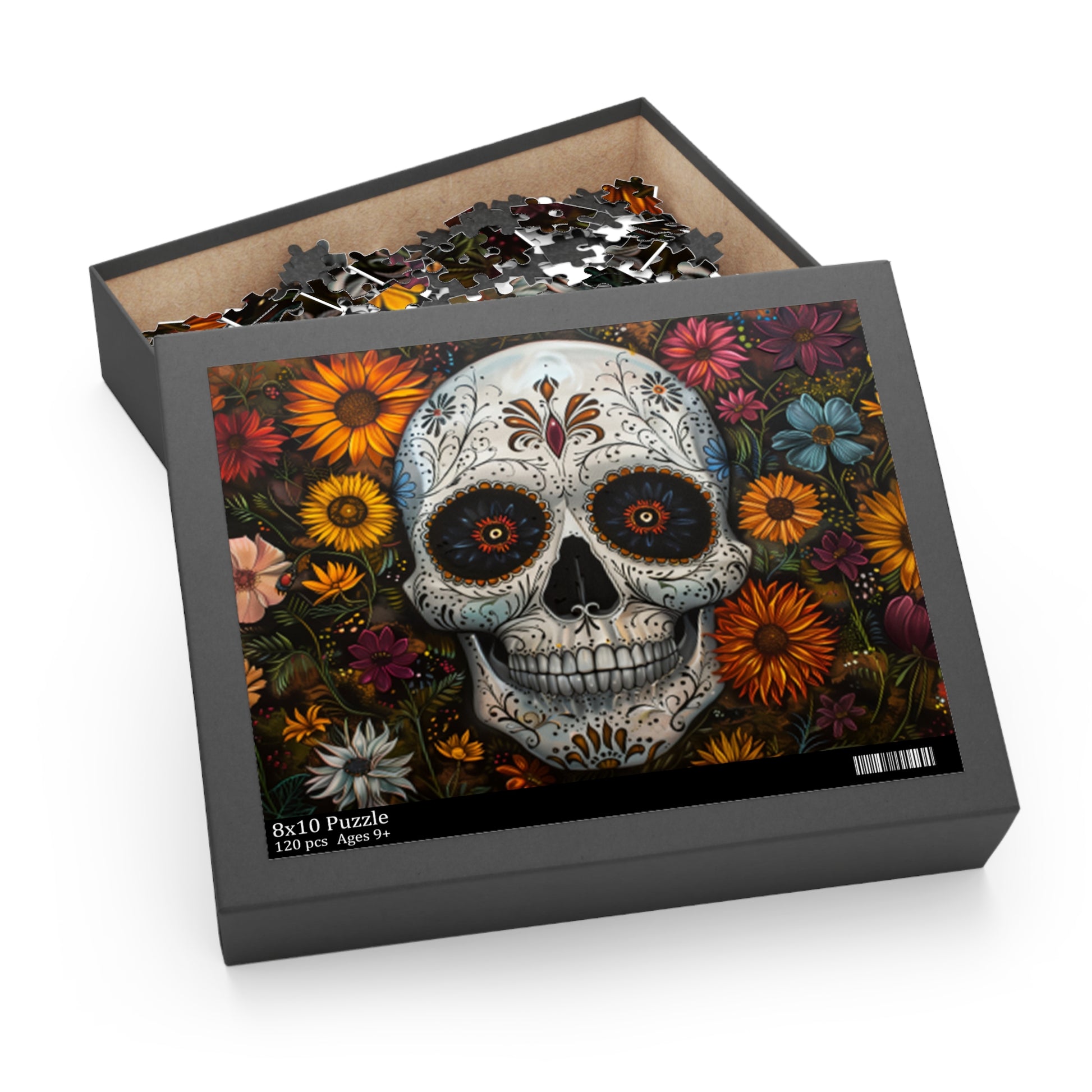 Mexican Art Day of the Dead Día de Muertos Jigsaw Puzzle Adult Birthday Business Jigsaw Puzzle Gift for Him Funny Humorous Indoor Outdoor Game Gift For Her Online-6