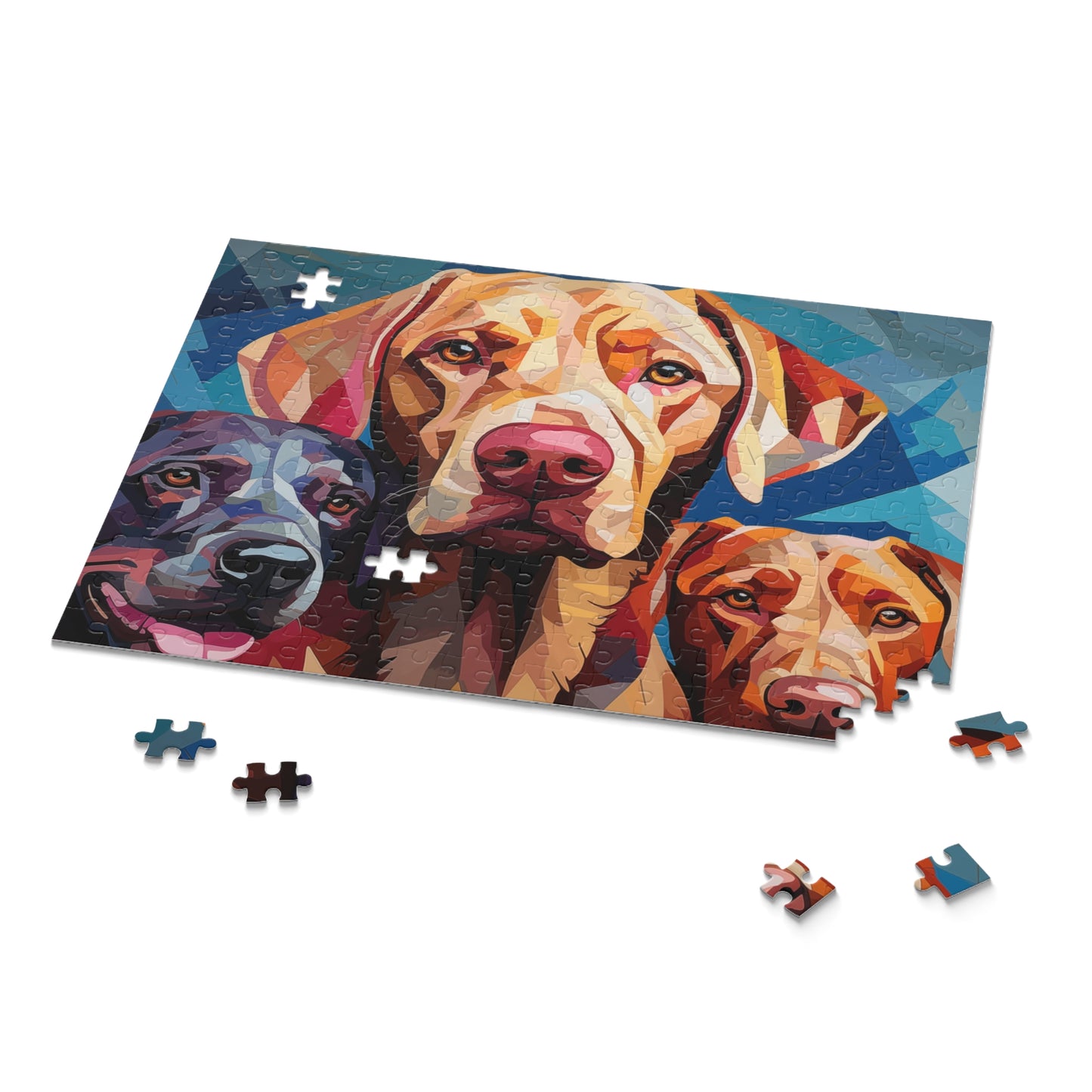 Labrador Dog Abstract Vibrant Jigsaw Puzzle for Boys, Girls, Kids Adult Birthday Business Jigsaw Puzzle Gift for Him Funny Humorous Indoor Outdoor Game Gift For Her Online-9