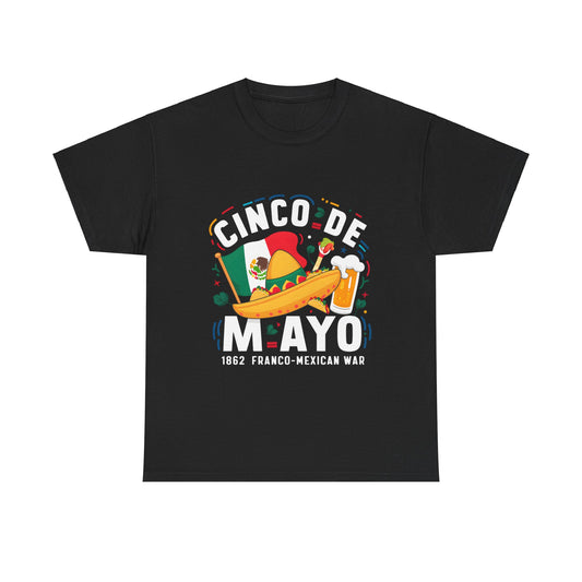 Cinco De Mayo Mexican Independence Day Graphic Unisex Heavy Cotton Tee Cotton Funny Humorous Graphic Soft Premium Unisex Men Women Black T-shirt Birthday Gift-1