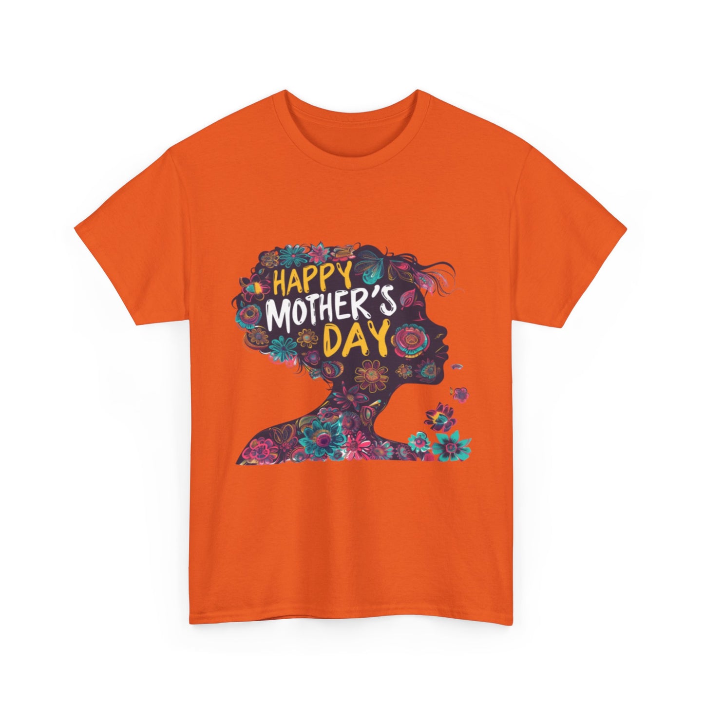 Happy Mother's Day African American Mom Graphic Unisex Heavy Cotton Tee Cotton Funny Humorous Graphic Soft Premium Unisex Men Women Orange T-shirt Birthday Gift-30