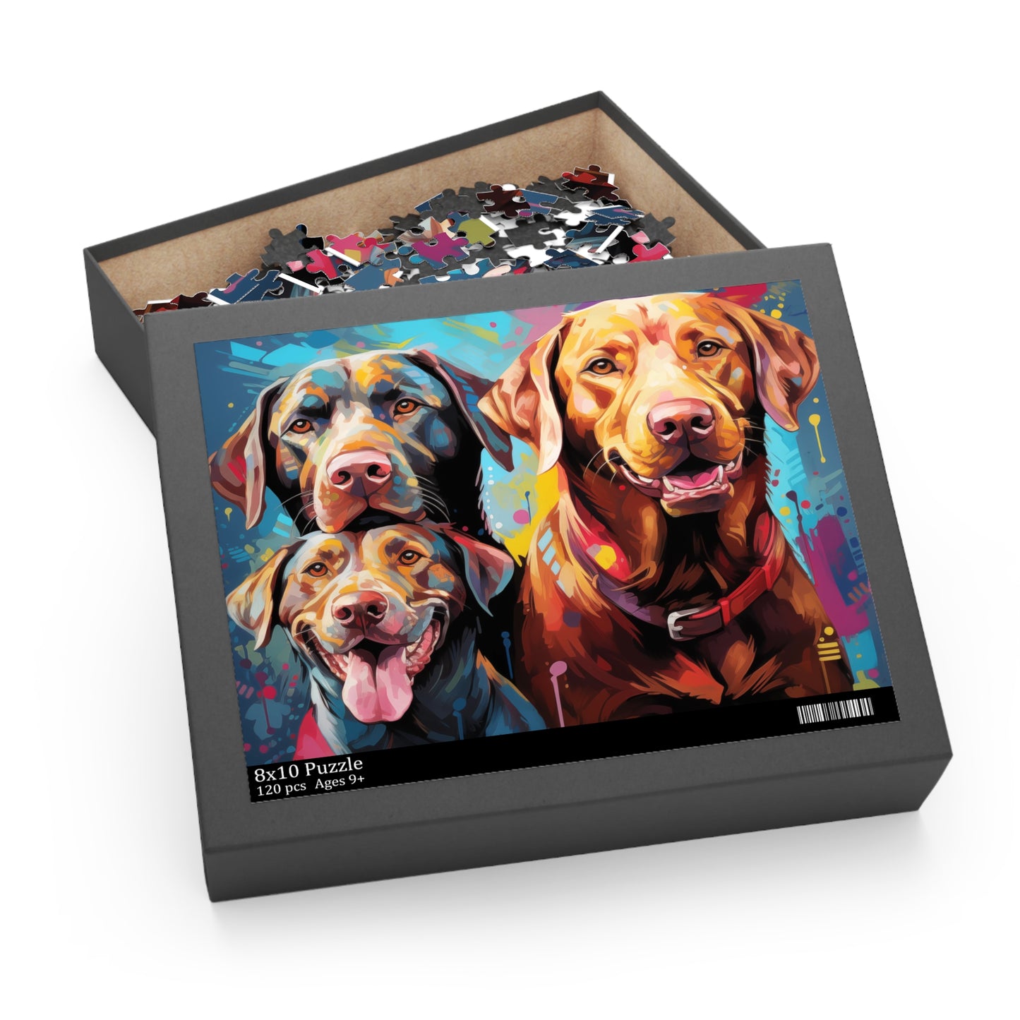 Vibrant Labrador Dog Retriever Jigsaw Puzzle for Boys, Girls, Kids Adult Birthday Business Jigsaw Puzzle Gift for Him Funny Humorous Indoor Outdoor Game Gift For Her Online-6