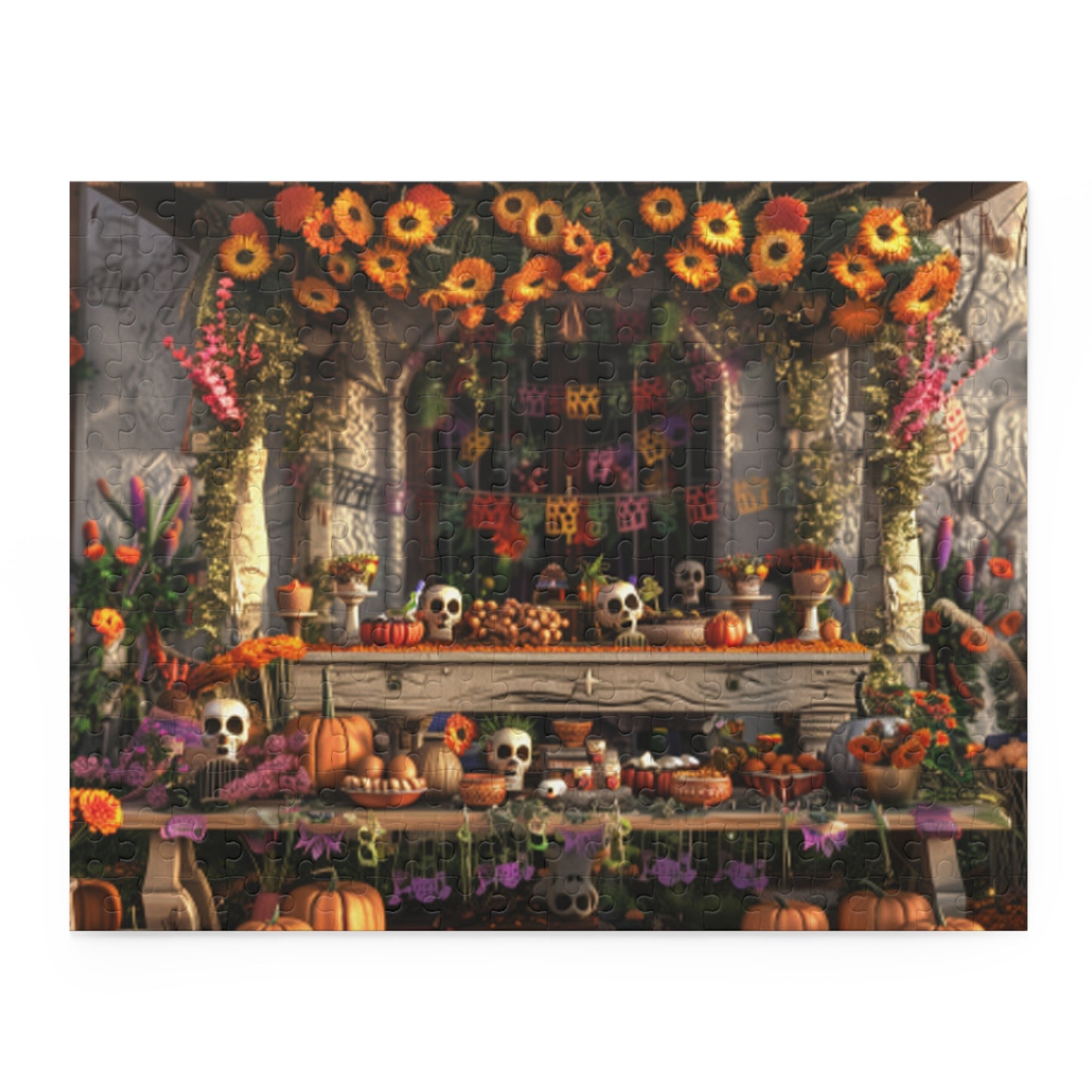 Mexican Art Day of the Dead Día de Muertos Jigsaw Puzzle Adult Birthday Business Jigsaw Puzzle Gift for Him Funny Humorous Indoor Outdoor Game Gift For Her Online-3