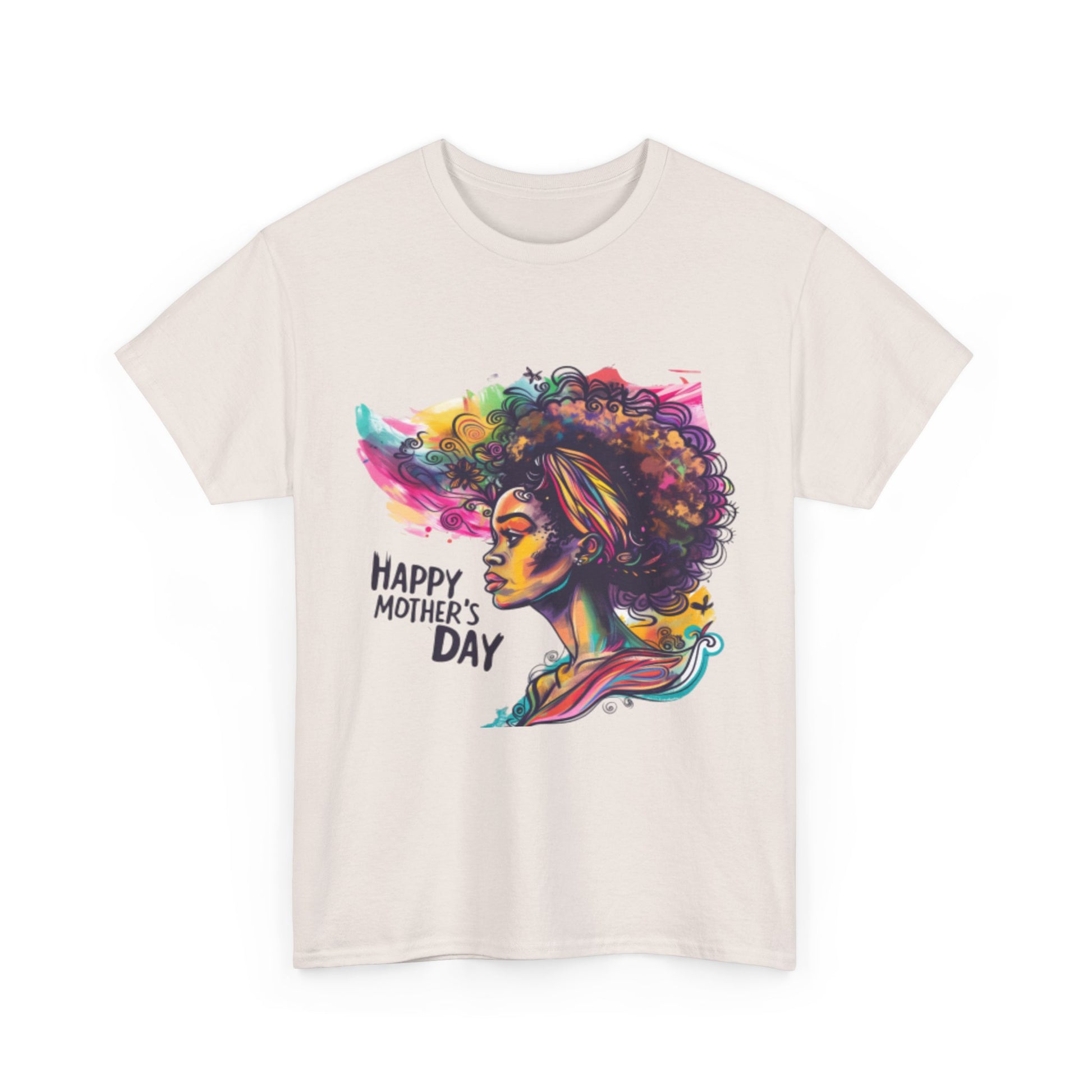 Happy Mother's Day African American Mom Graphic Unisex Heavy Cotton Tee Cotton Funny Humorous Graphic Soft Premium Unisex Men Women Ice Gray T-shirt Birthday Gift-48