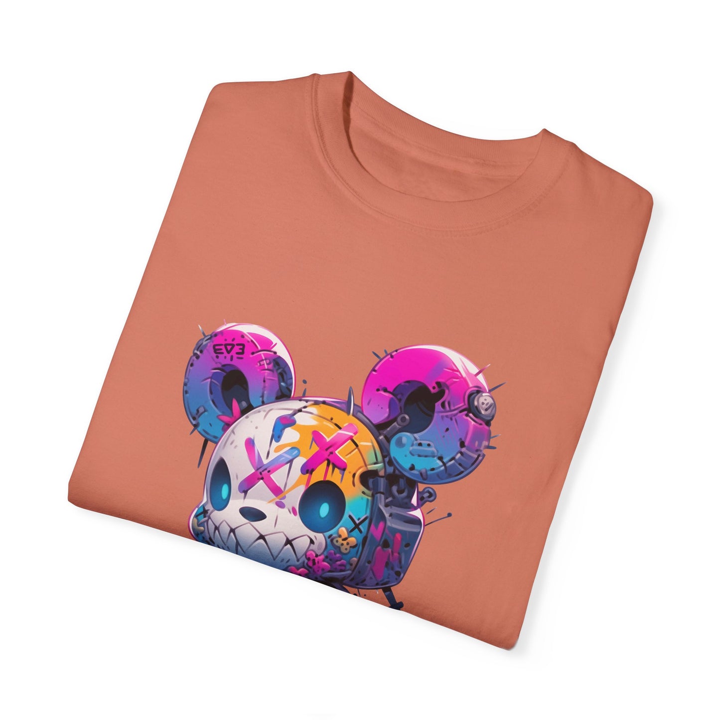 Hip Hop Teddy Bear Graphic Unisex Garment-dyed T-shirt Cotton Funny Humorous Graphic Soft Premium Unisex Men Women Terracotta T-shirt Birthday Gift-56