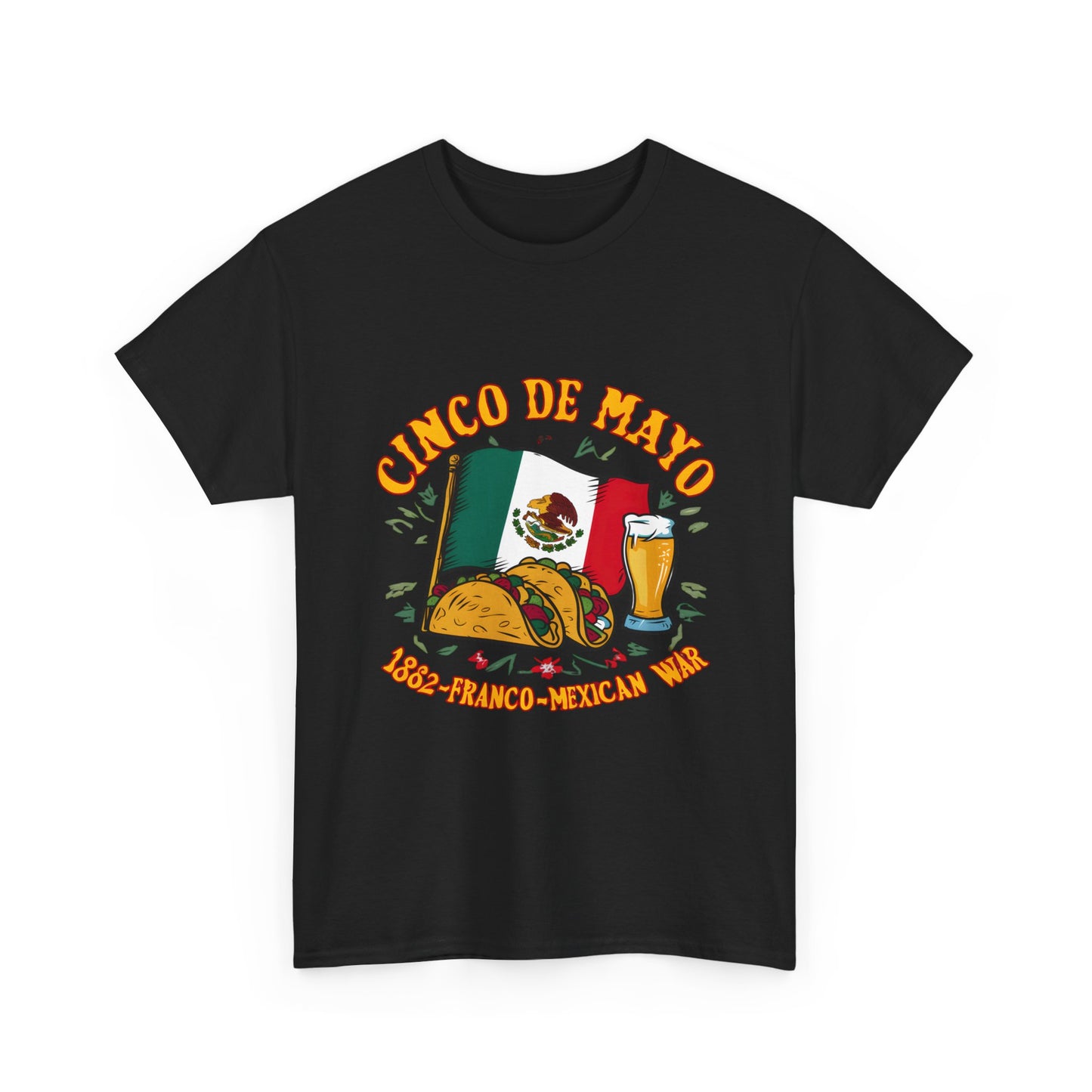 Cinco De Mayo Mexican Independence Day Graphic Unisex Heavy Cotton Tee Cotton Funny Humorous Graphic Soft Premium Unisex Men Women Black T-shirt Birthday Gift-15
