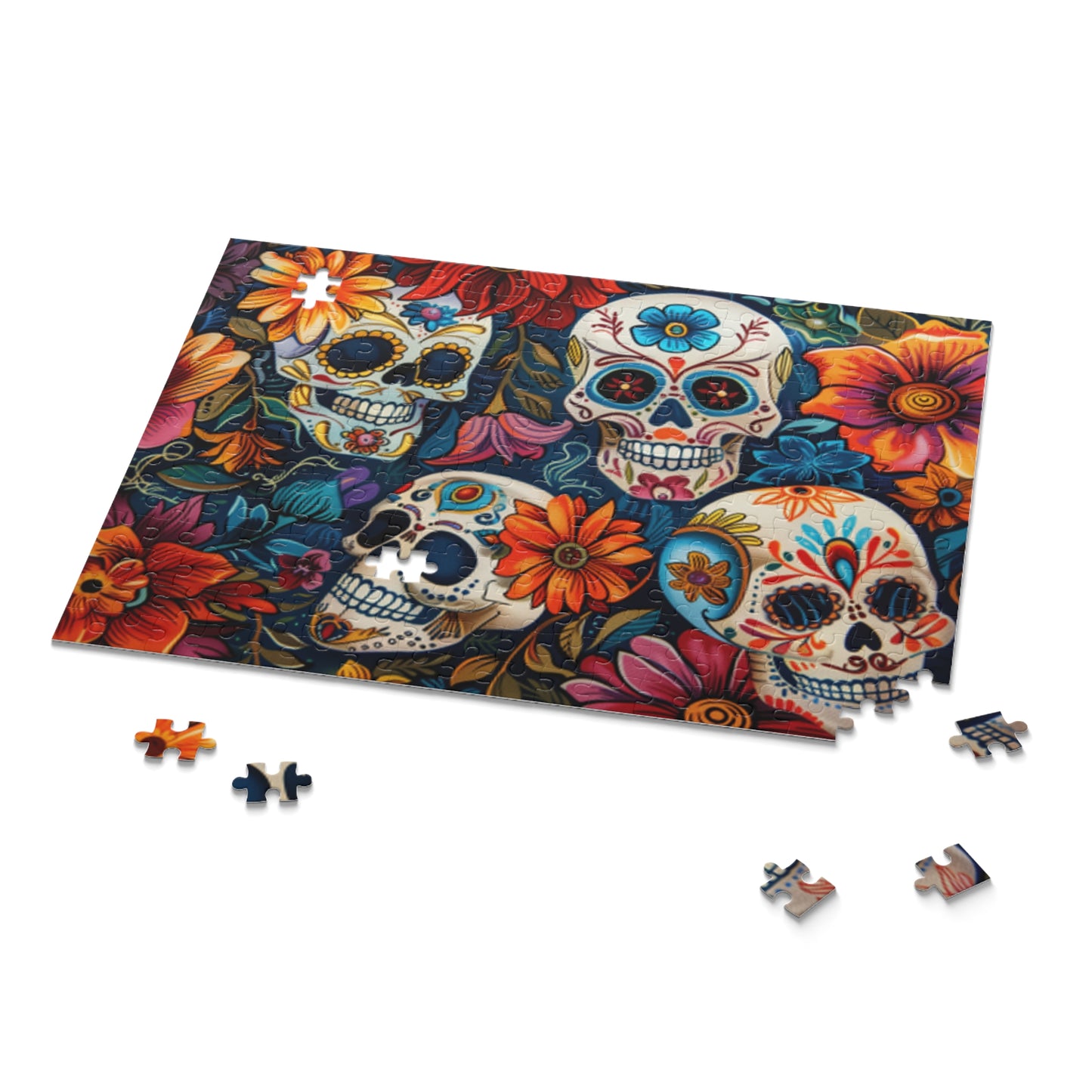 Mexican Art Day of the Dead Día de Muertos Jigsaw Puzzle Adult Birthday Business Jigsaw Puzzle Gift for Him Funny Humorous Indoor Outdoor Game Gift For Her Online-9