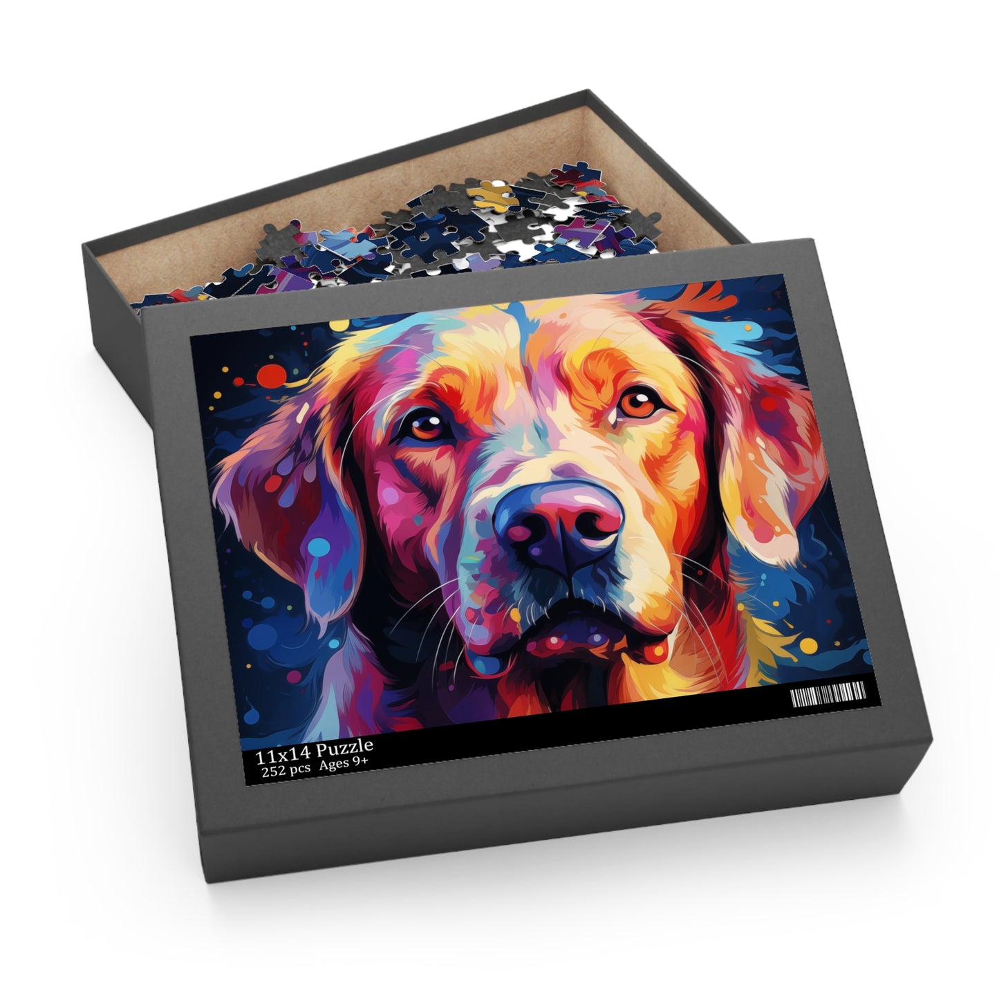 Labrador Dog Retriever Watercolor Abstract Jigsaw Puzzle for Girls, Boys, Kids Adult Birthday Business Jigsaw Puzzle Gift for Him Funny Humorous Indoor Outdoor Game Gift For Her Online-8