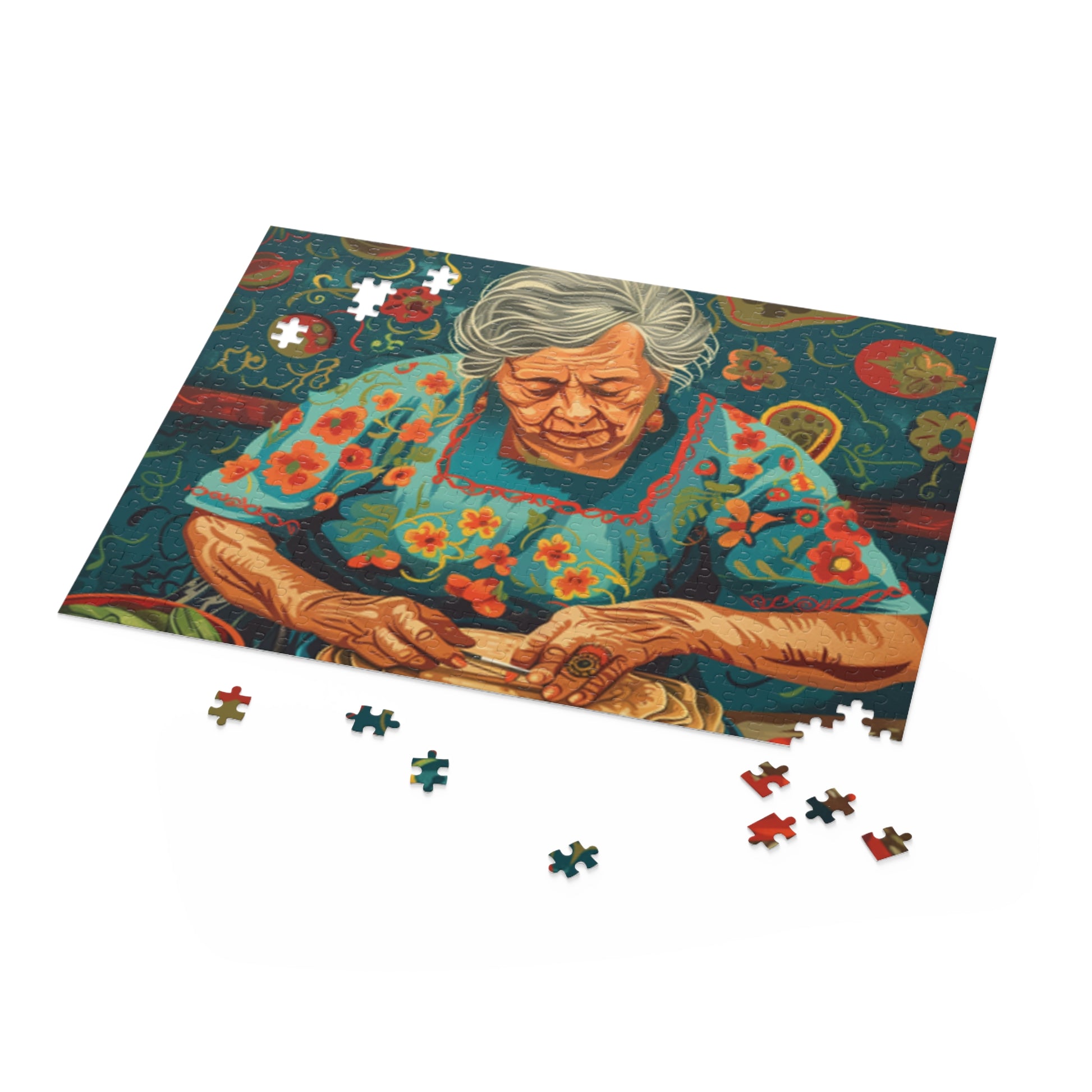Mexican Art Women Retro Jigsaw Puzzle Adult Birthday Business Jigsaw Puzzle Gift for Him Funny Humorous Indoor Outdoor Game Gift For Her Online-5