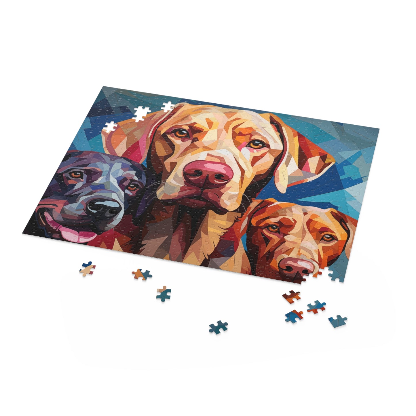 Labrador Dog Abstract Vibrant Jigsaw Puzzle for Boys, Girls, Kids Adult Birthday Business Jigsaw Puzzle Gift for Him Funny Humorous Indoor Outdoor Game Gift For Her Online-5
