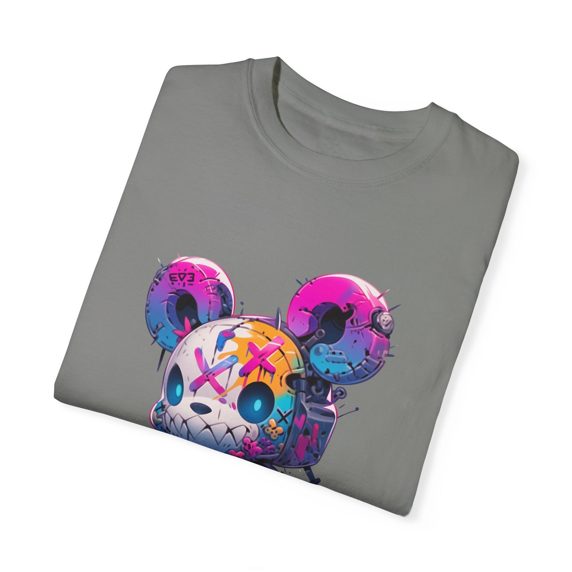 Hip Hop Teddy Bear Graphic Unisex Garment-dyed T-shirt Cotton Funny Humorous Graphic Soft Premium Unisex Men Women Granite T-shirt Birthday Gift-26