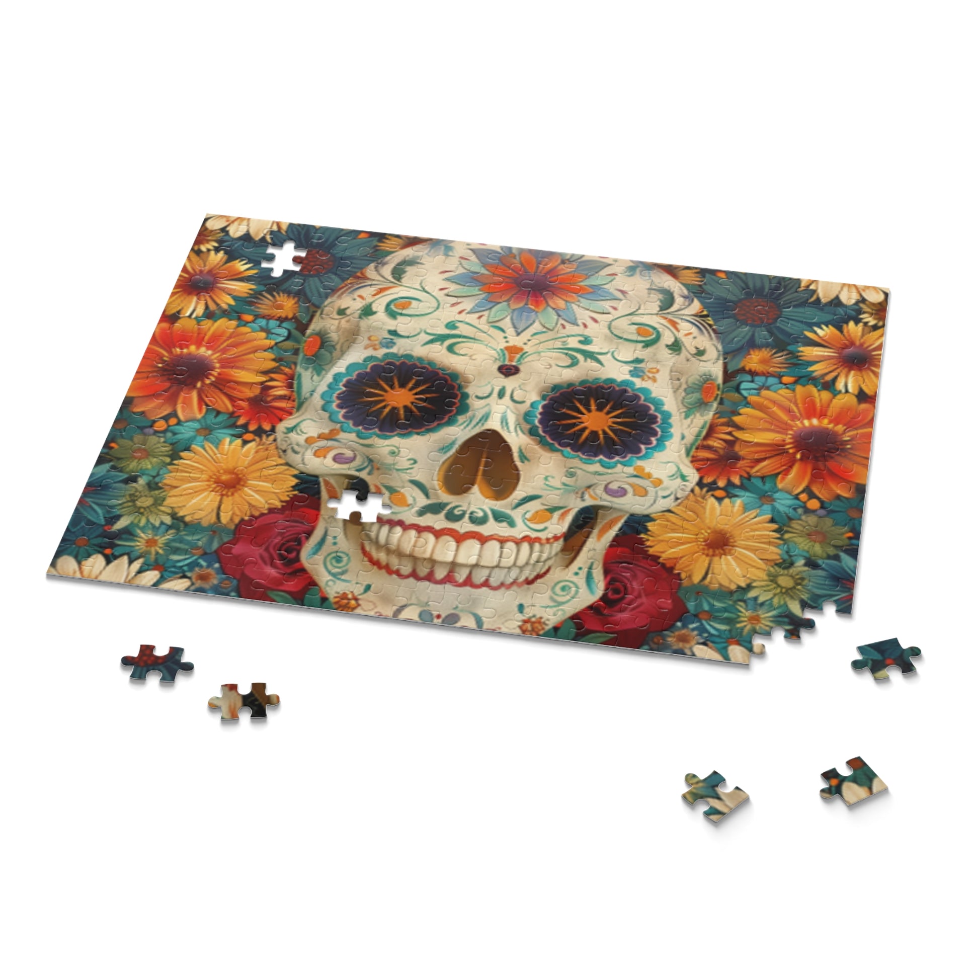 Mexican Art Day of the Dead Día de Muertos Jigsaw Puzzle Adult Birthday Business Jigsaw Puzzle Gift for Him Funny Humorous Indoor Outdoor Game Gift For Her Online-9