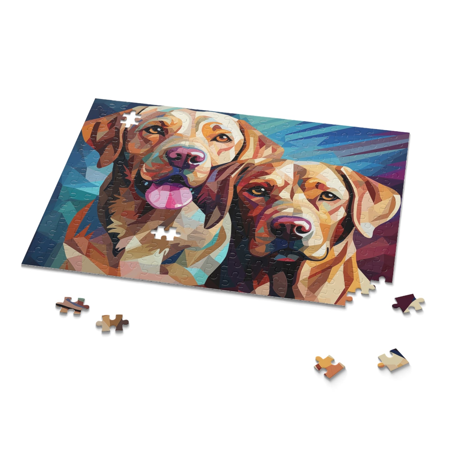 Labrador Dog Watercolor Vibrant Jigsaw Puzzle for Boys, Girls, Kids Adult Birthday Business Jigsaw Puzzle Gift for Him Funny Humorous Indoor Outdoor Game Gift For Her Online-9