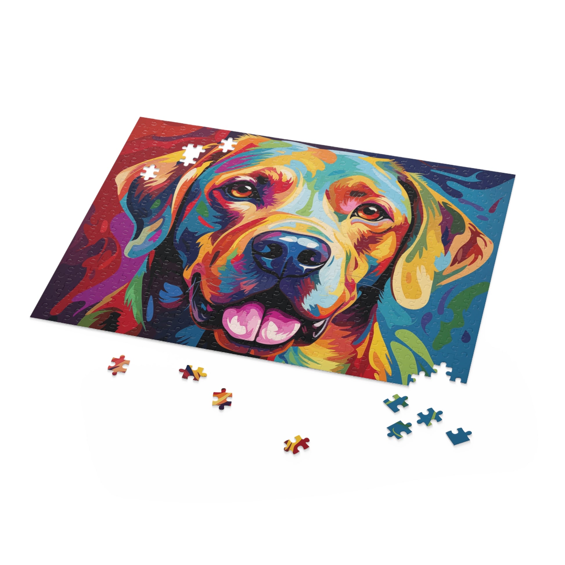 Labrador Dog Abstract Retriever Jigsaw Puzzle Oil Paint for Boys, Girls, Kids Adult Birthday Business Jigsaw Puzzle Gift for Him Funny Humorous Indoor Outdoor Game Gift For Her Online-5