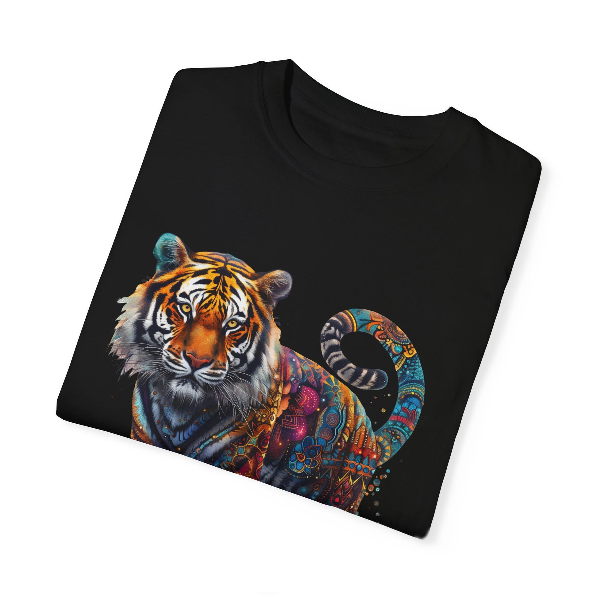 Lion Head Cool Graphic Design Novelty Unisex Garment-dyed T-shirt Cotton Funny Humorous Graphic Soft Premium Unisex Men Women Black T-shirt Birthday Gift-20