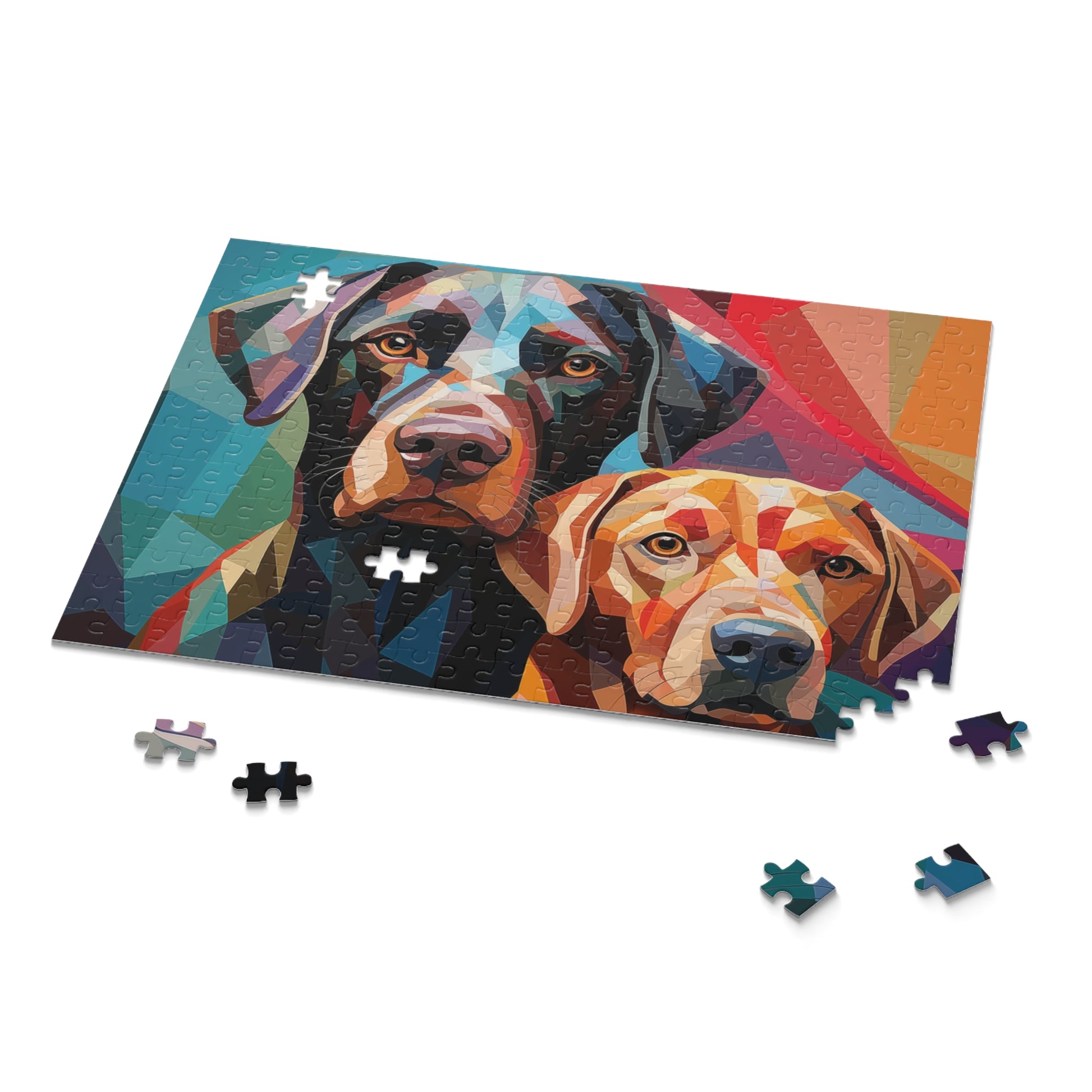 Labrador Abstract Dog Vibrant Jigsaw Puzzle Adult Birthday Business Jigsaw Puzzle Gift for Him Funny Humorous Indoor Outdoor Game Gift For Her Online-9
