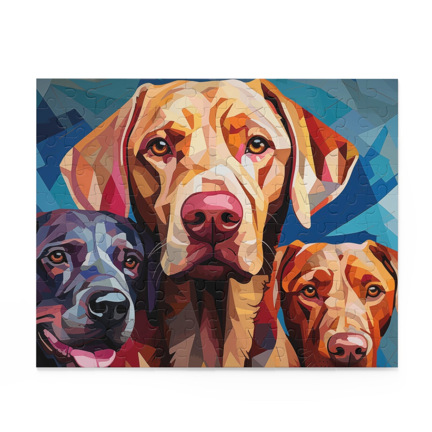 Labrador Dog Abstract Vibrant Jigsaw Puzzle for Boys, Girls, Kids Adult Birthday Business Jigsaw Puzzle Gift for Him Funny Humorous Indoor Outdoor Game Gift For Her Online-2