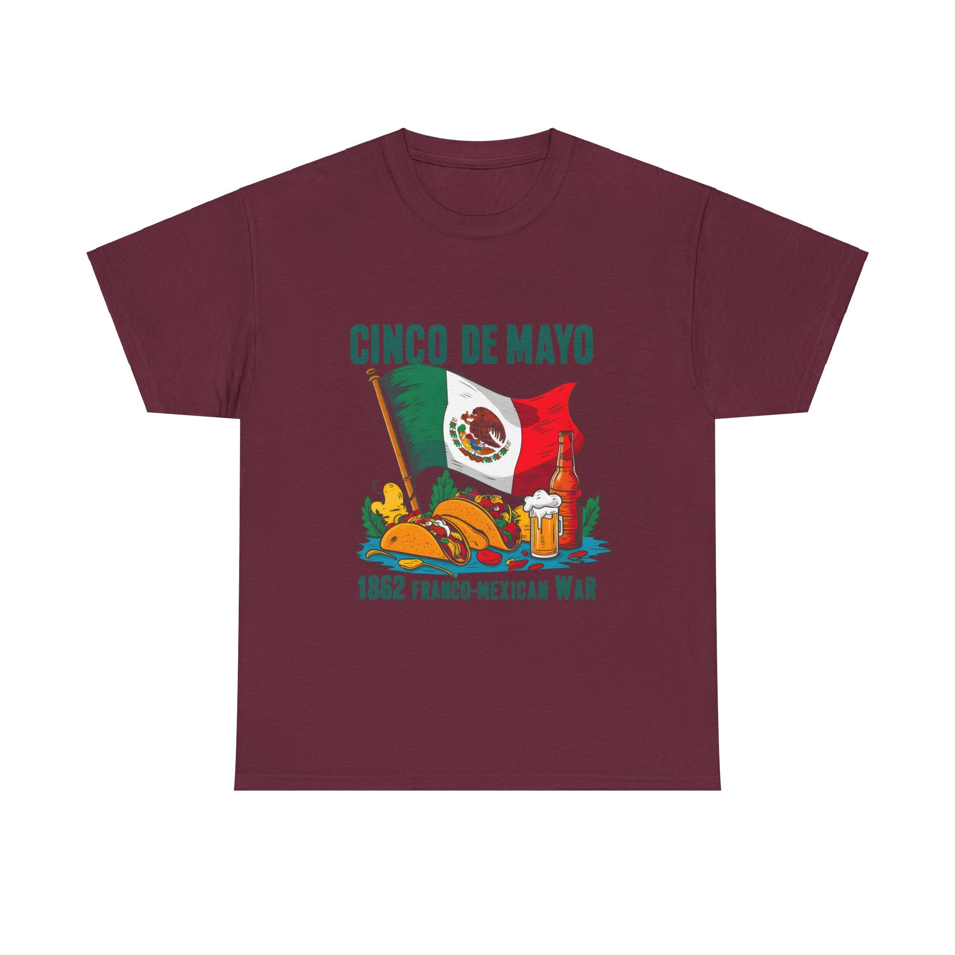 Cinco De Mayo Mexican Independence Day Graphic Unisex Heavy Cotton Tee Cotton Funny Humorous Graphic Soft Premium Unisex Men Women Maroon T-shirt Birthday Gift-5